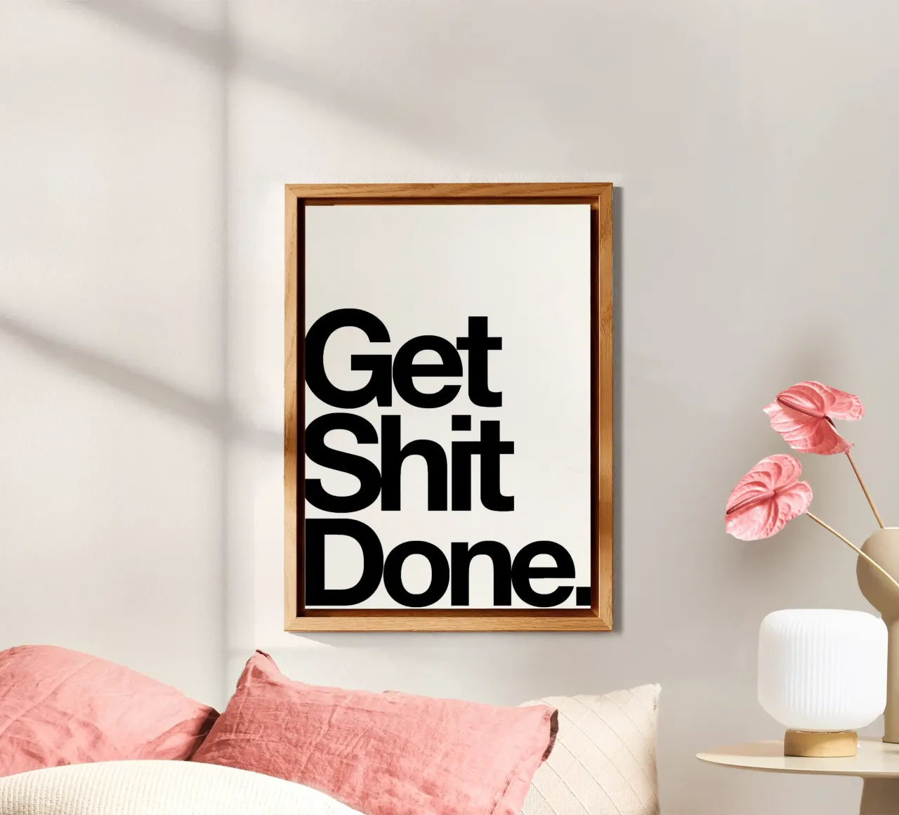 Get Shit Done alluminio dibond da Type & Tape
