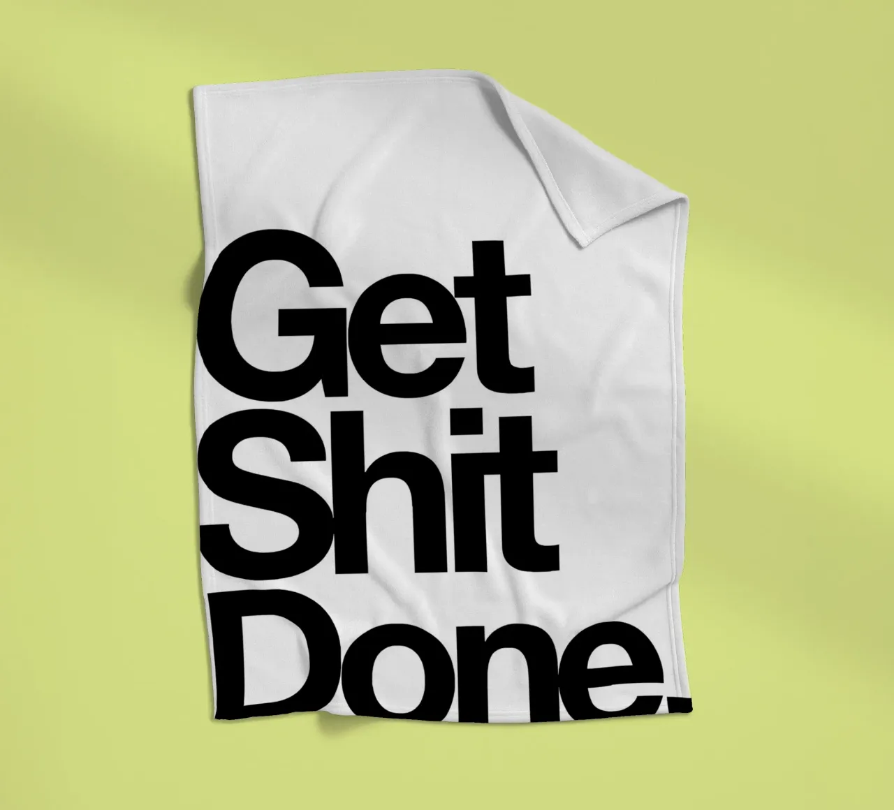 Get Shit Done coperta in pile da Type & Tape