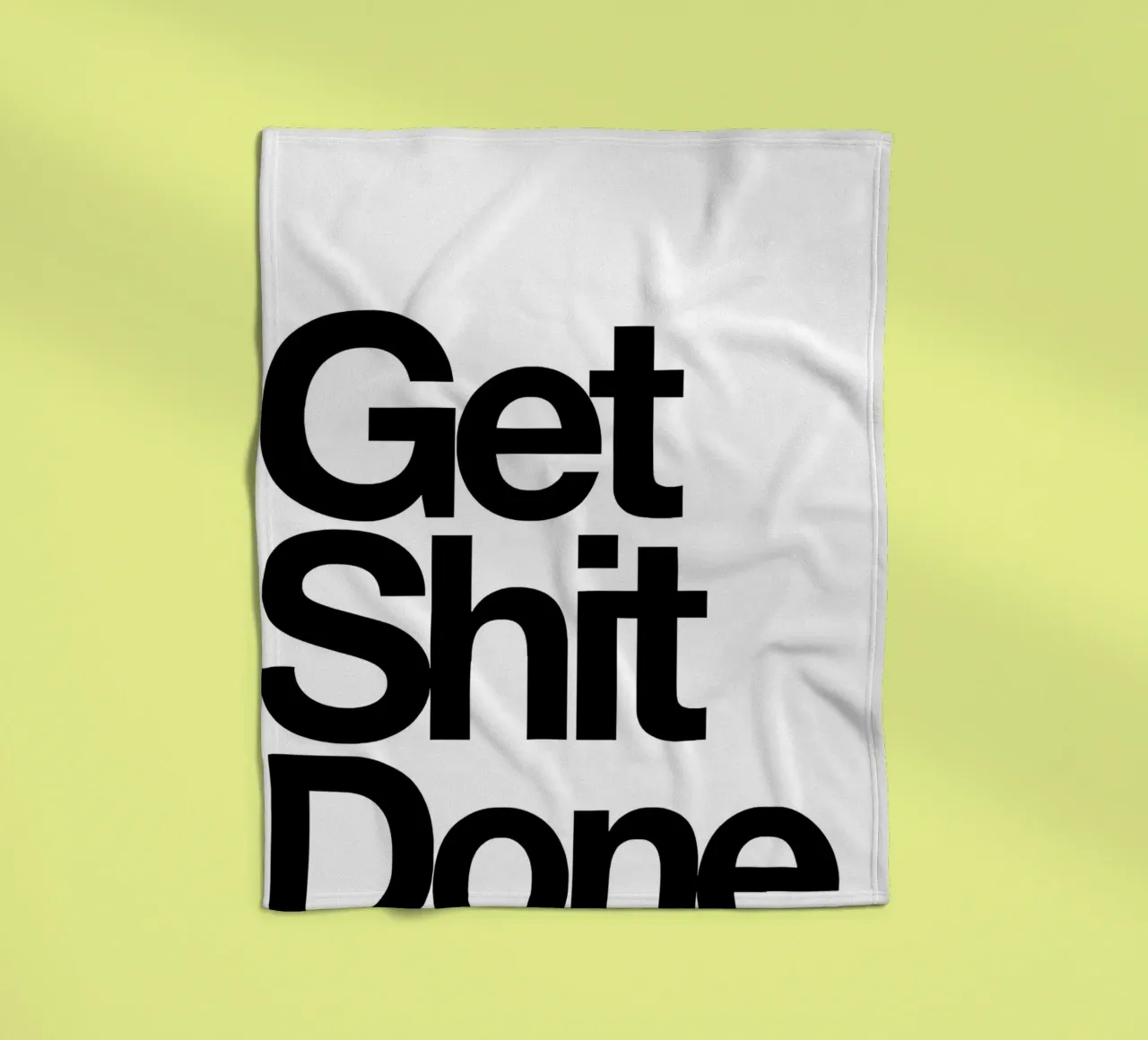 Get Shit Done coperta in pile da Type & Tape