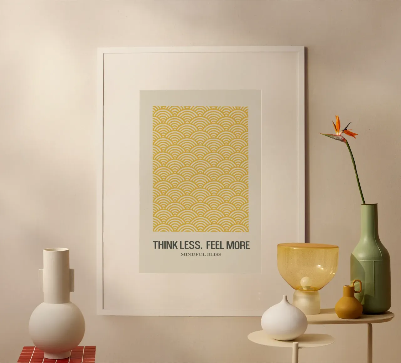 Mindful Bliss - Onde gialle poster da SMPLE