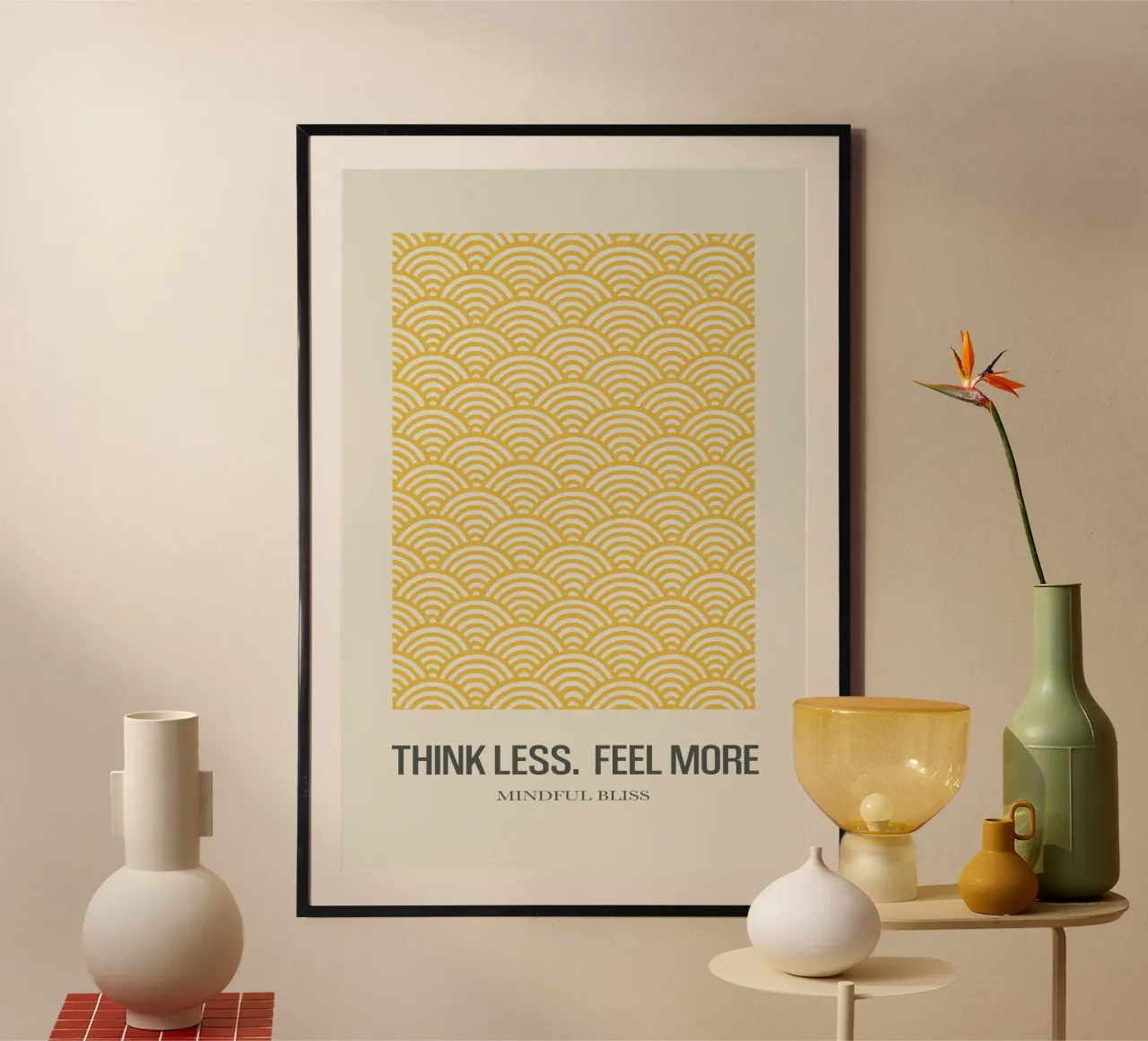 Mindful Bliss - Onde gialle poster da SMPLE