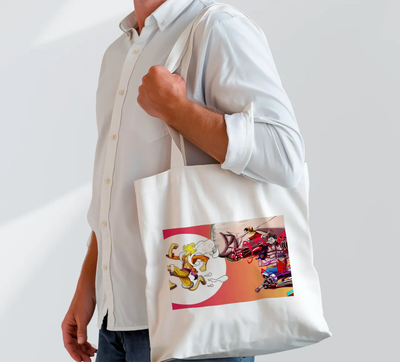 Monkey D Luffy Transform borsa in juta da Musadad Shop