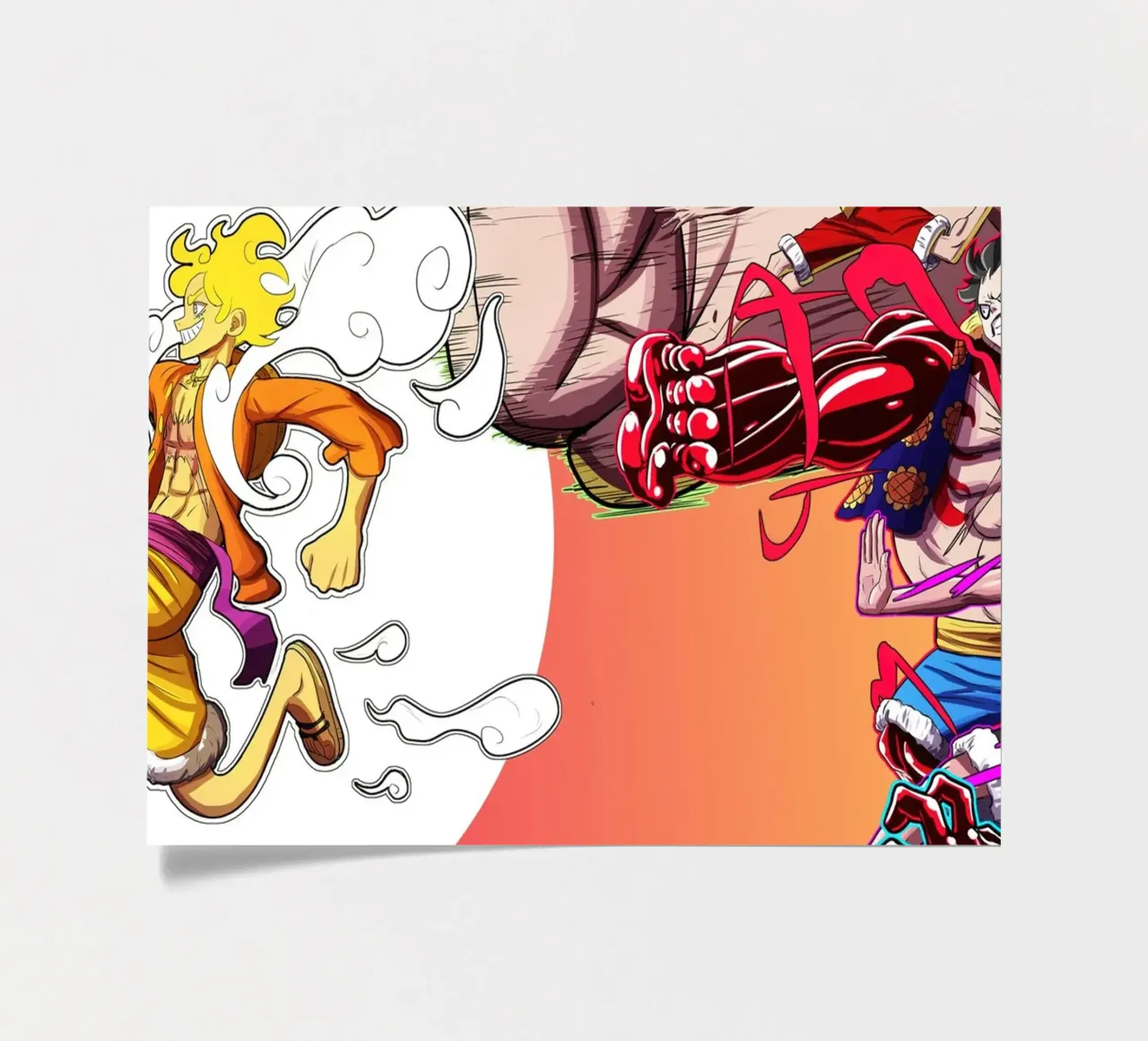 Monkey D Luffy Transform Stickerbogen von Musadad Shop