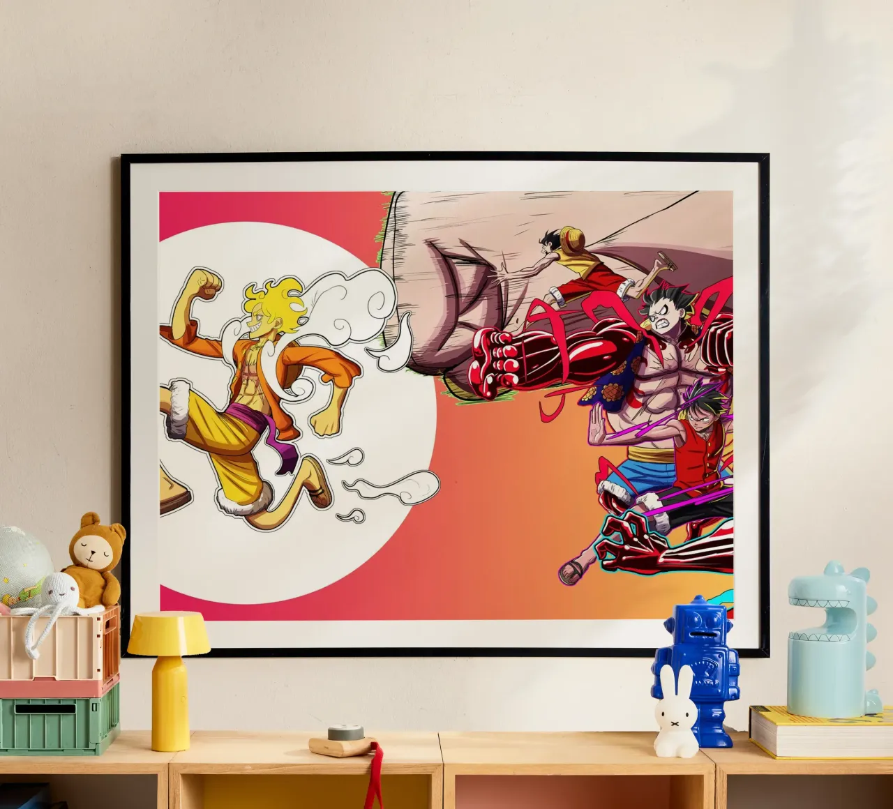 Monkey D Luffy Transform carta hahnemühle da Musadad Shop