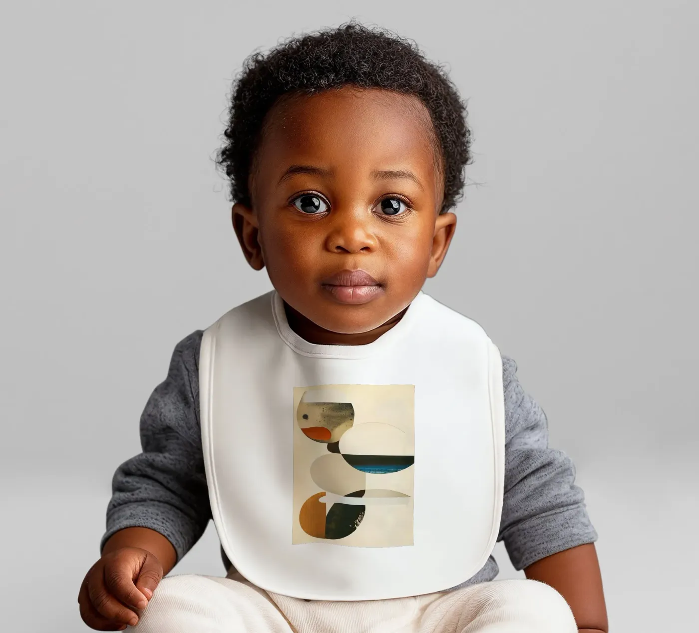 Through Soft Space baby bib by Rustic Grace Studio 02