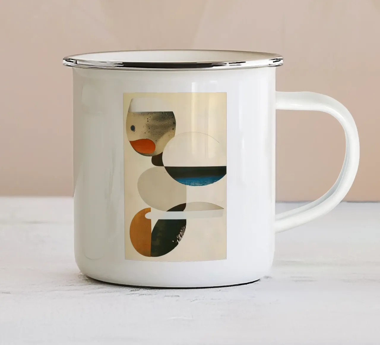 Through Soft Space enamel mug by Rustic Grace Studio 02