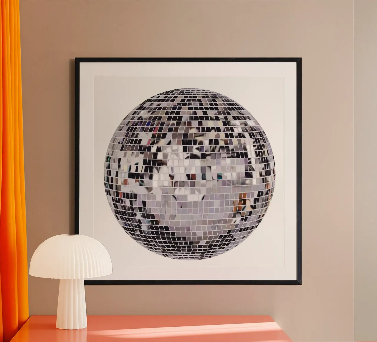 Disco Ball - Mirror Ball carta hahnemühle da Asha Designs