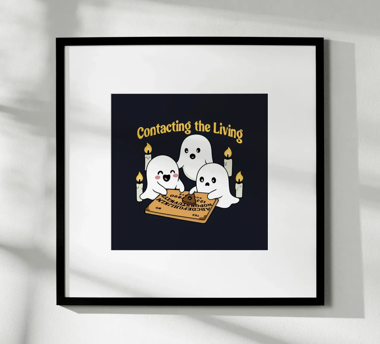 Contattare i vivi poster con telaio in legno da Loobs