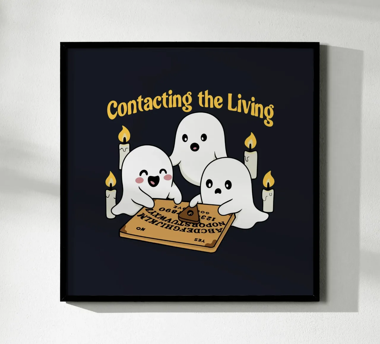 Contattare i vivi poster con telaio in legno da Loobs