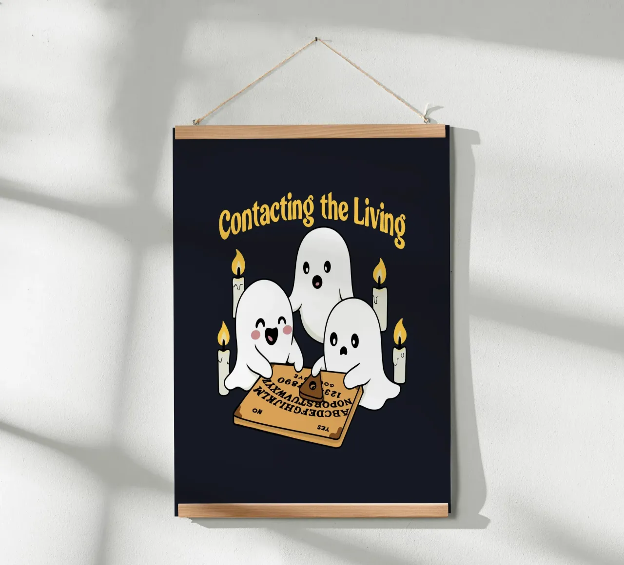 Contattare i vivi poster con telaio in legno da Loobs