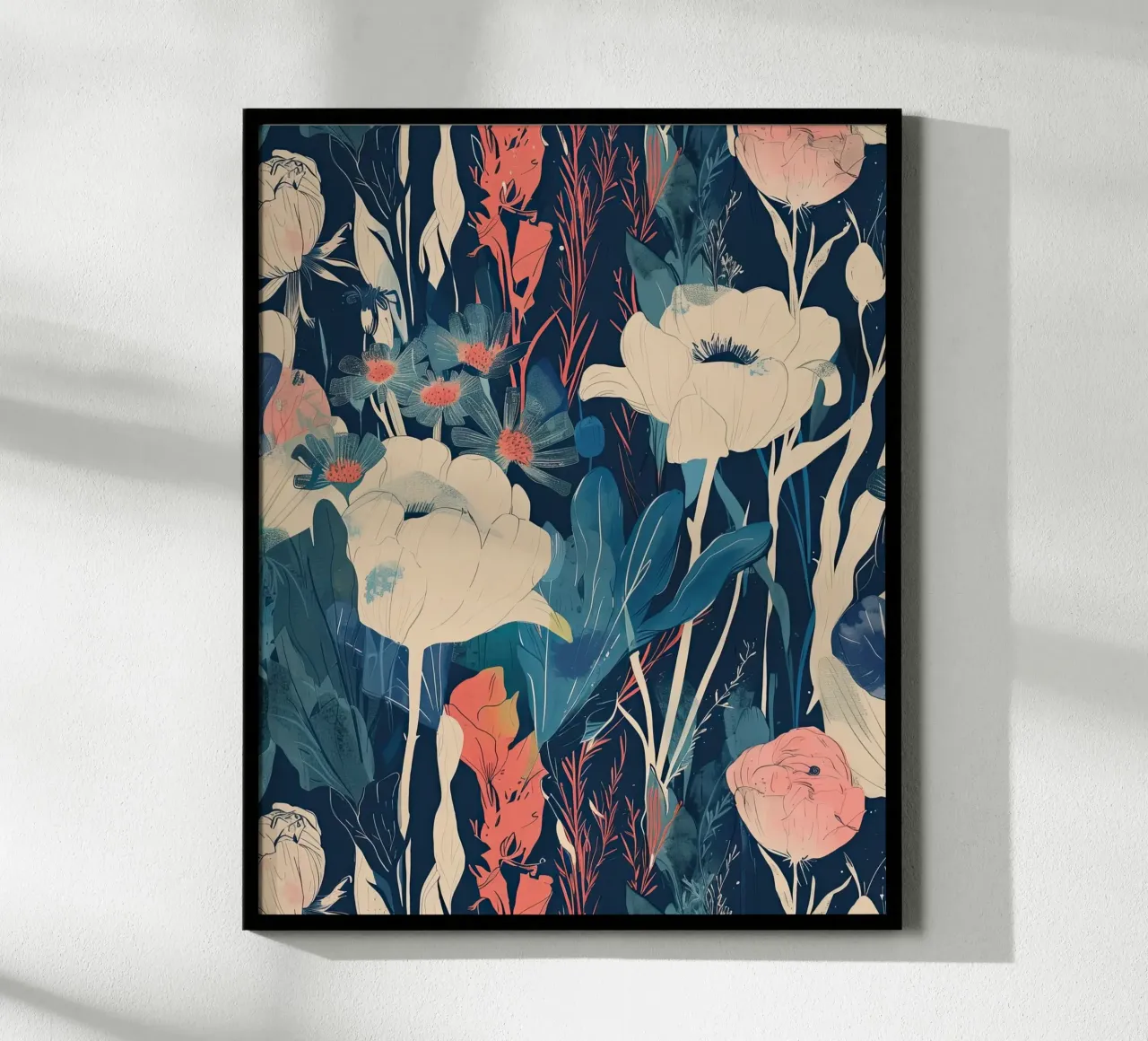 Sogni di giardini selvaggi poster con telaio in plastica da Rustic Grace Studio 02