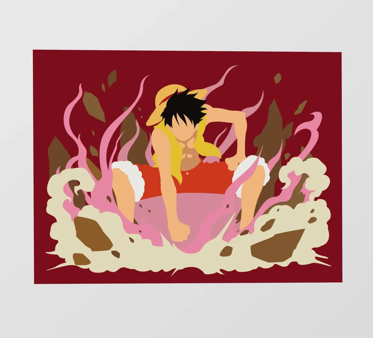 Monkey D Luffy pellicola backlit da Musadad Shop