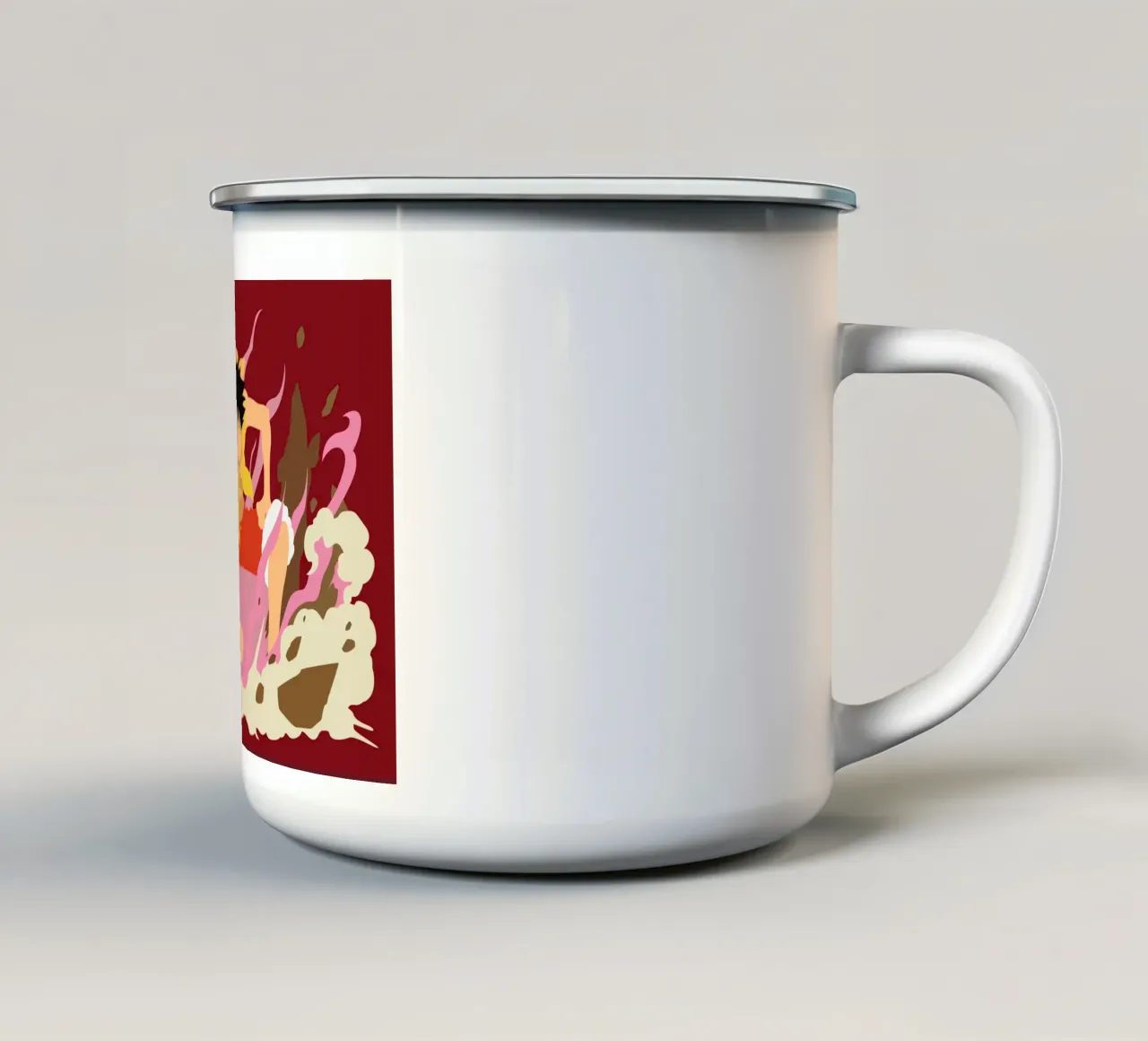 Monkey D Luffy tazza in smalto da Musadad Shop