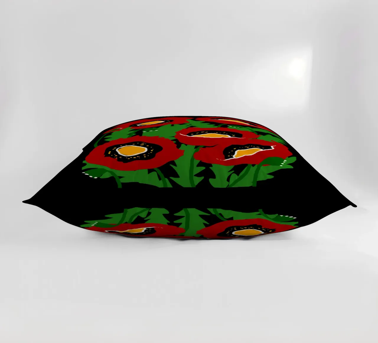 Red poppies cuscino da TijanaArtStudio88