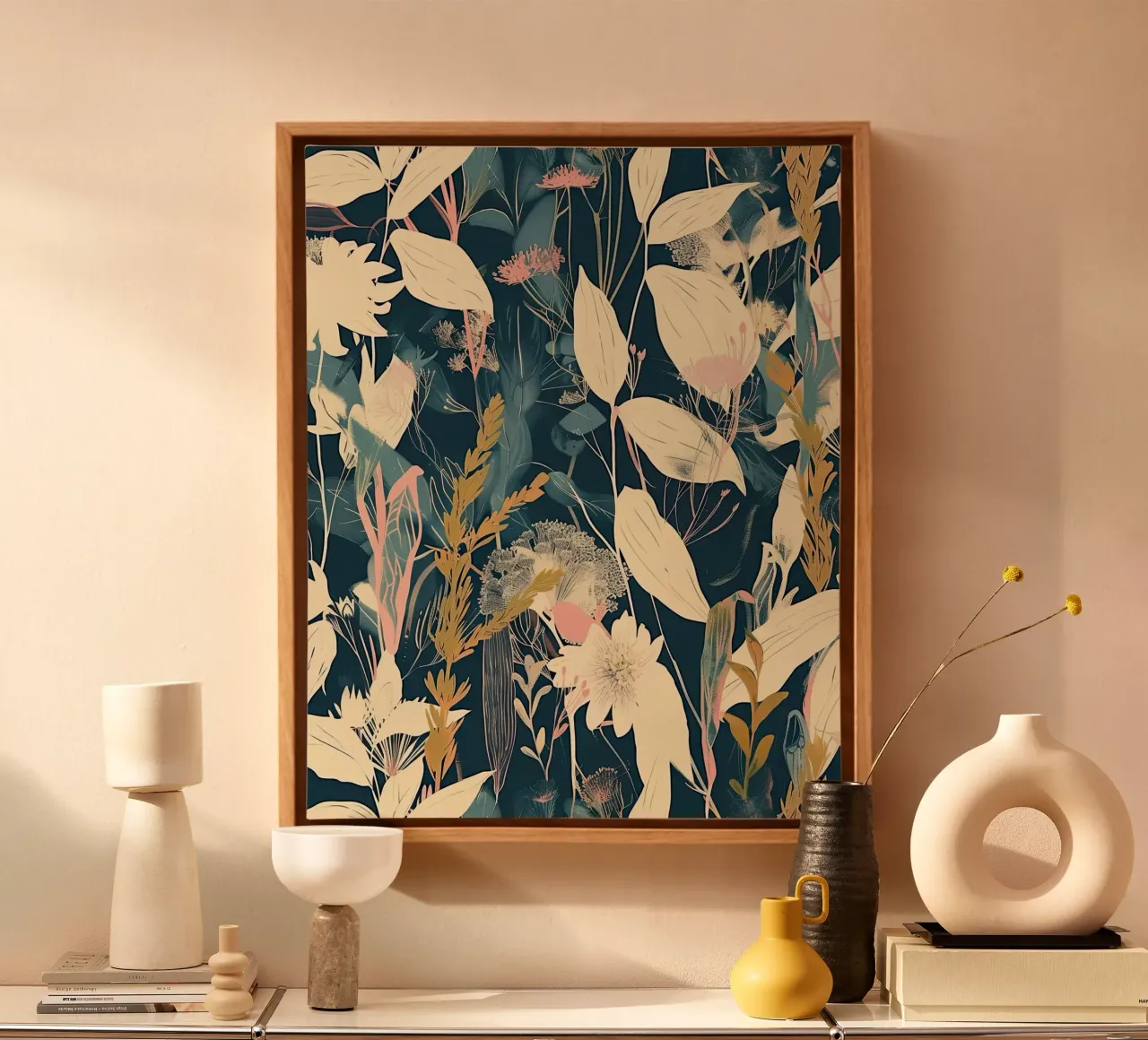 Where the Leaves Whisper canvas with Floater frame by Rustic Grace Studio 02