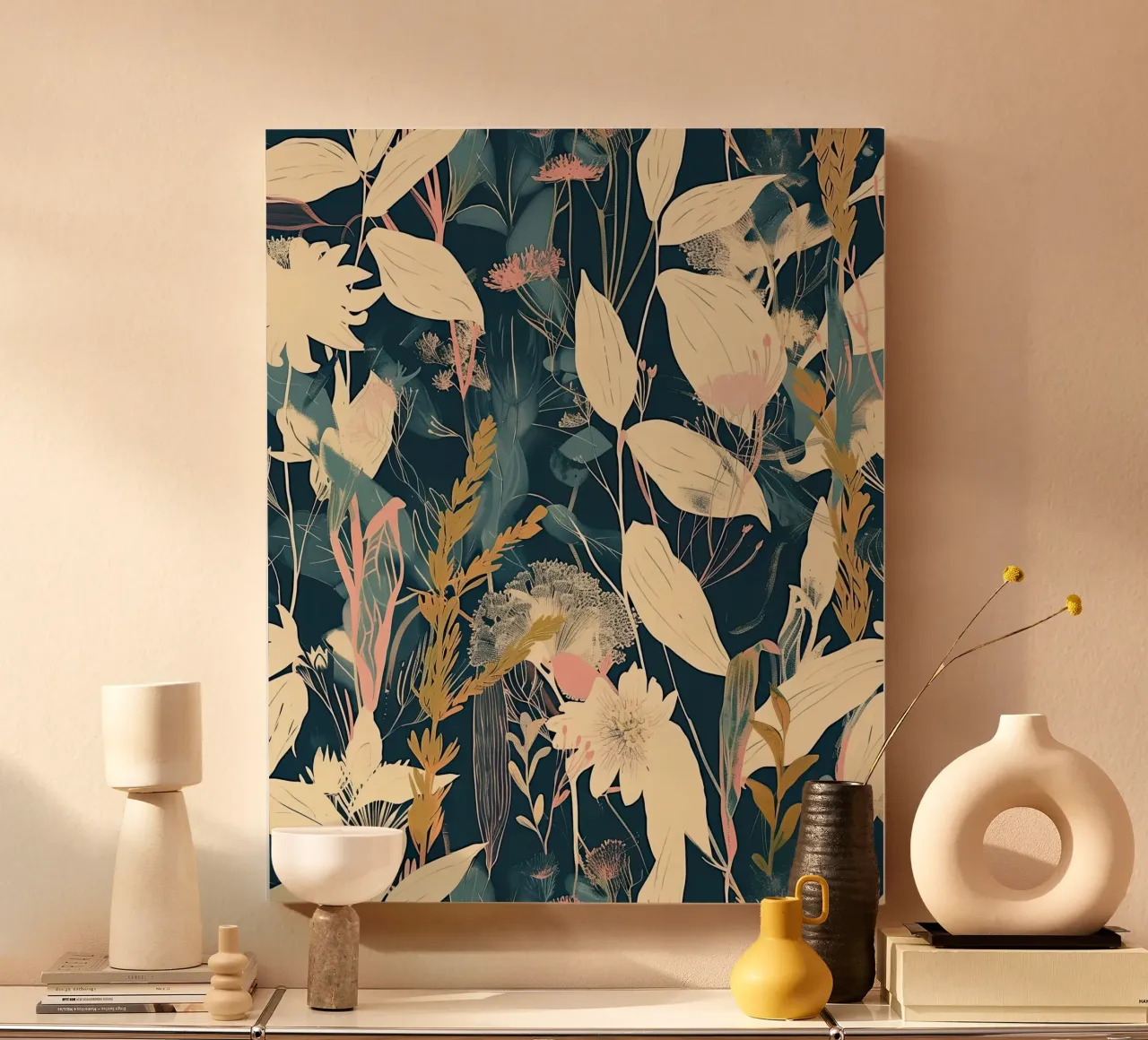 Where the Leaves Whisper canvas with Floater frame by Rustic Grace Studio 02