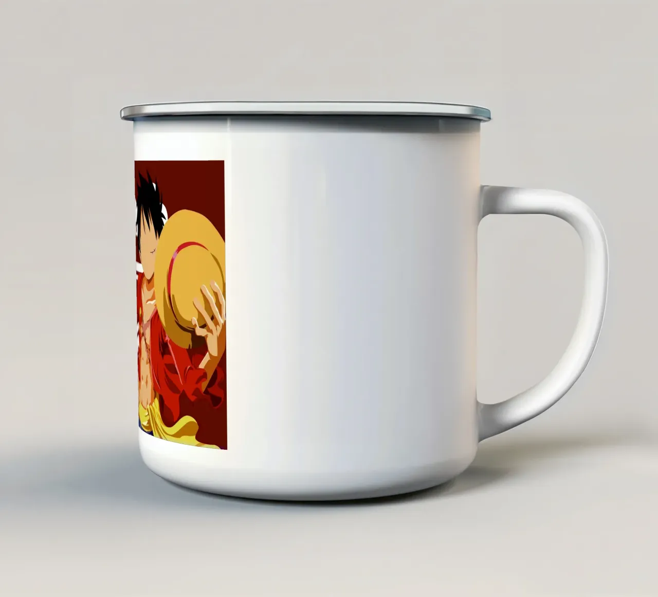Monkey D Luffy tazza in smalto da Musadad Shop
