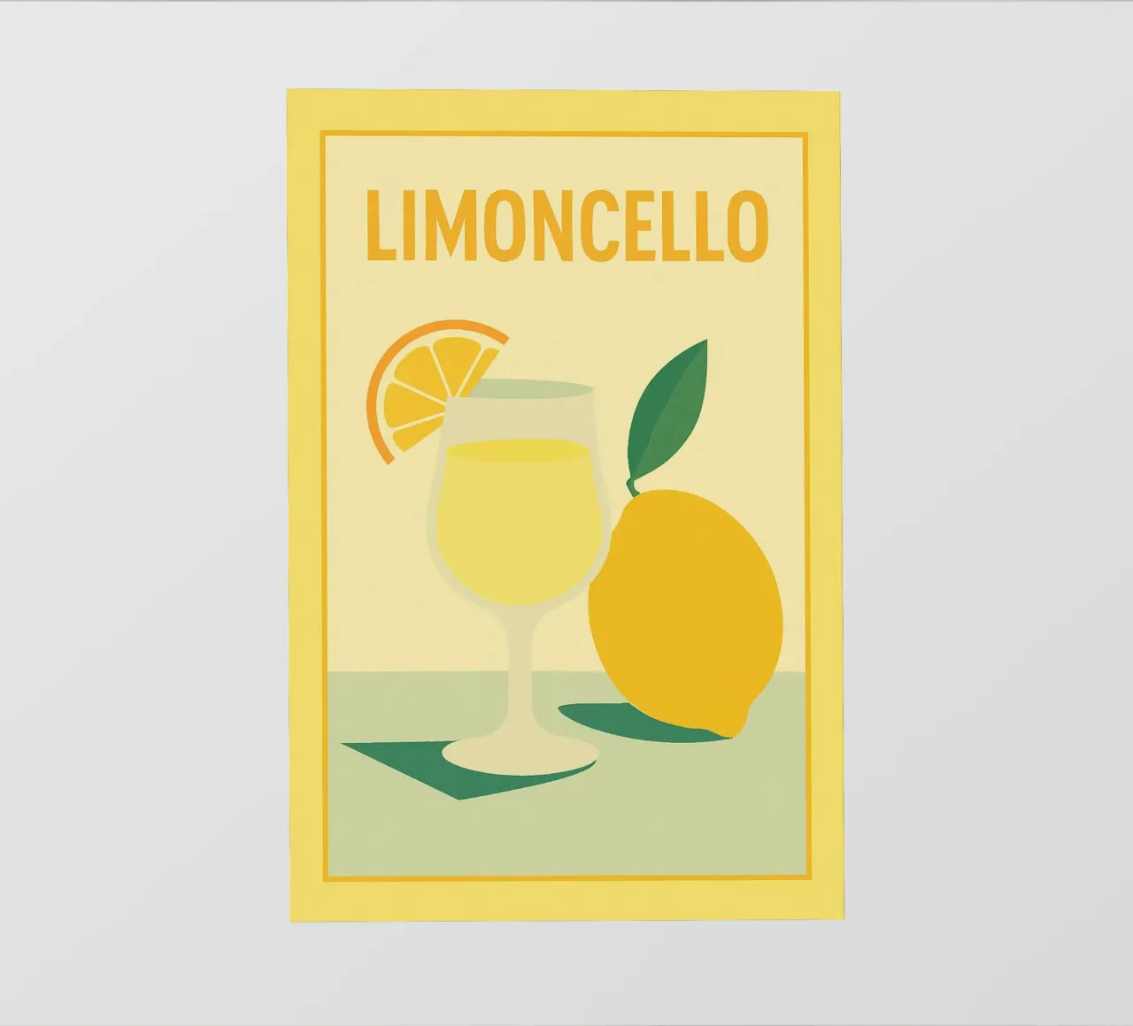 LIMONCELLO - Un momento di freschezza telo in pvc da Boissons - Affiches & posters - Retro