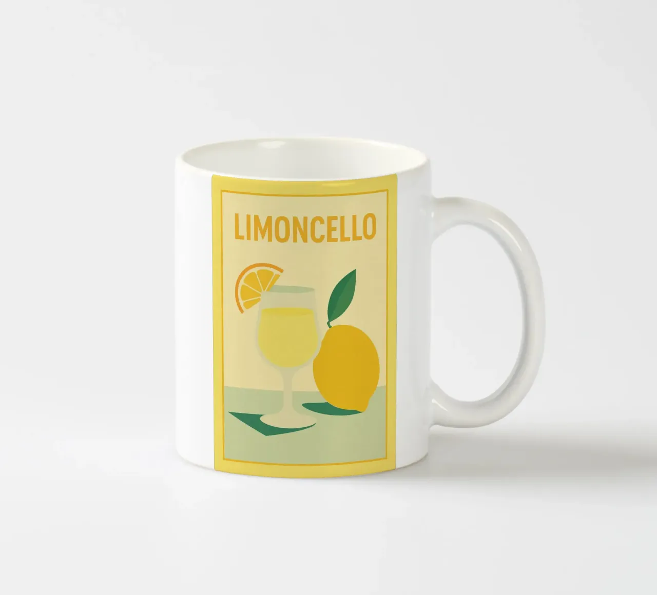 LIMONCELLO - Un momento di freschezza tazza in ceramica da Boissons - Affiches & posters - Retro