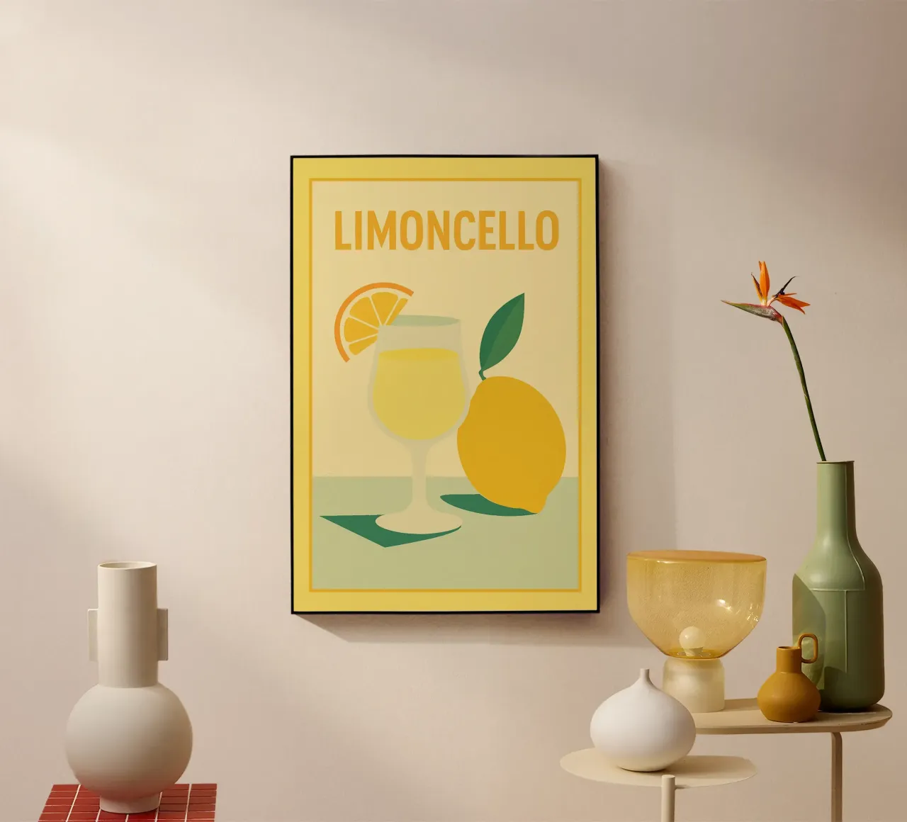 LIMONCELLO - Un momento di freschezza plexiglass da Boissons - Affiches & posters - Retro