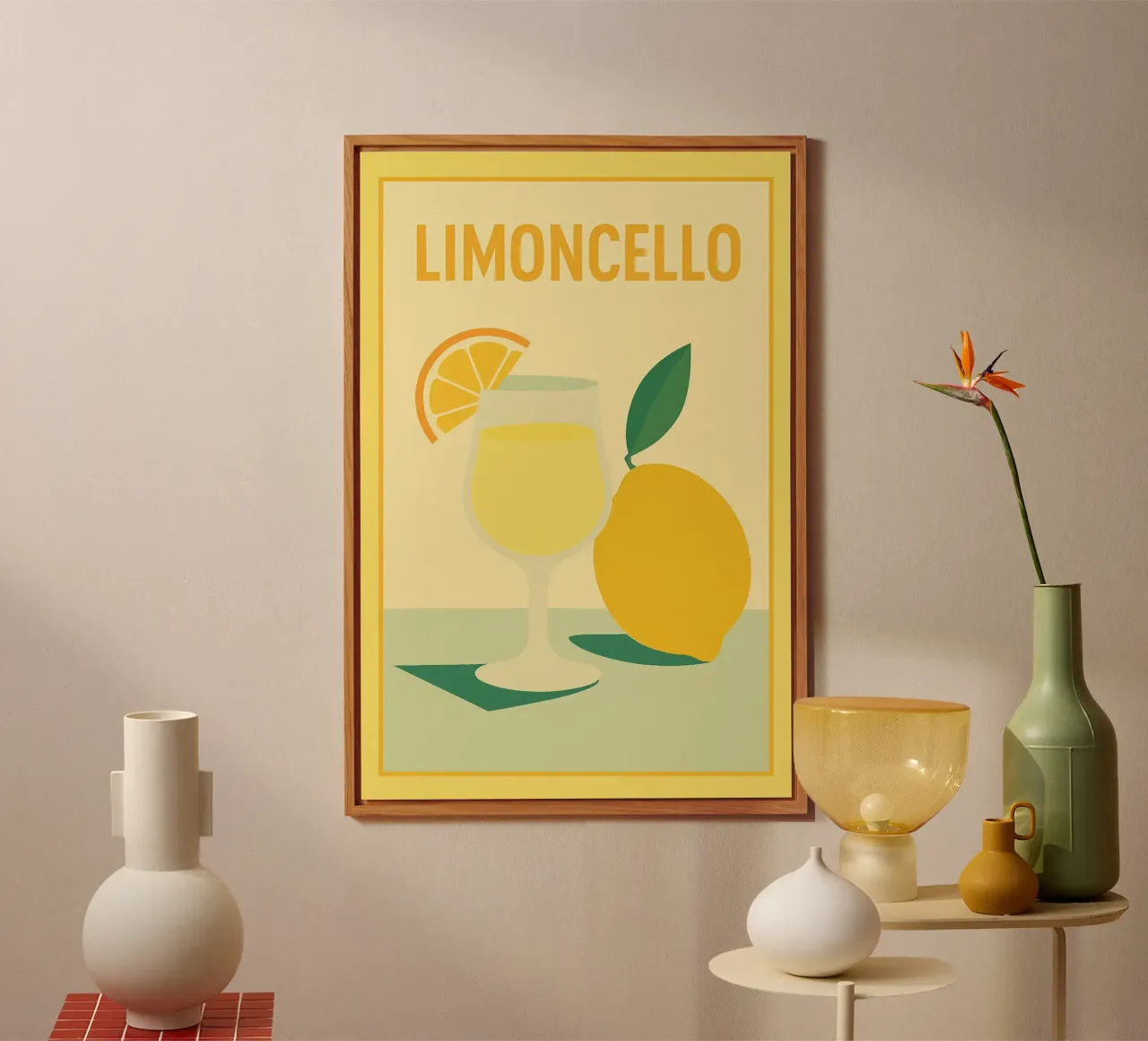 LIMONCELLO - Un momento di freschezza alluminio dibond da Boissons - Affiches & posters - Retro