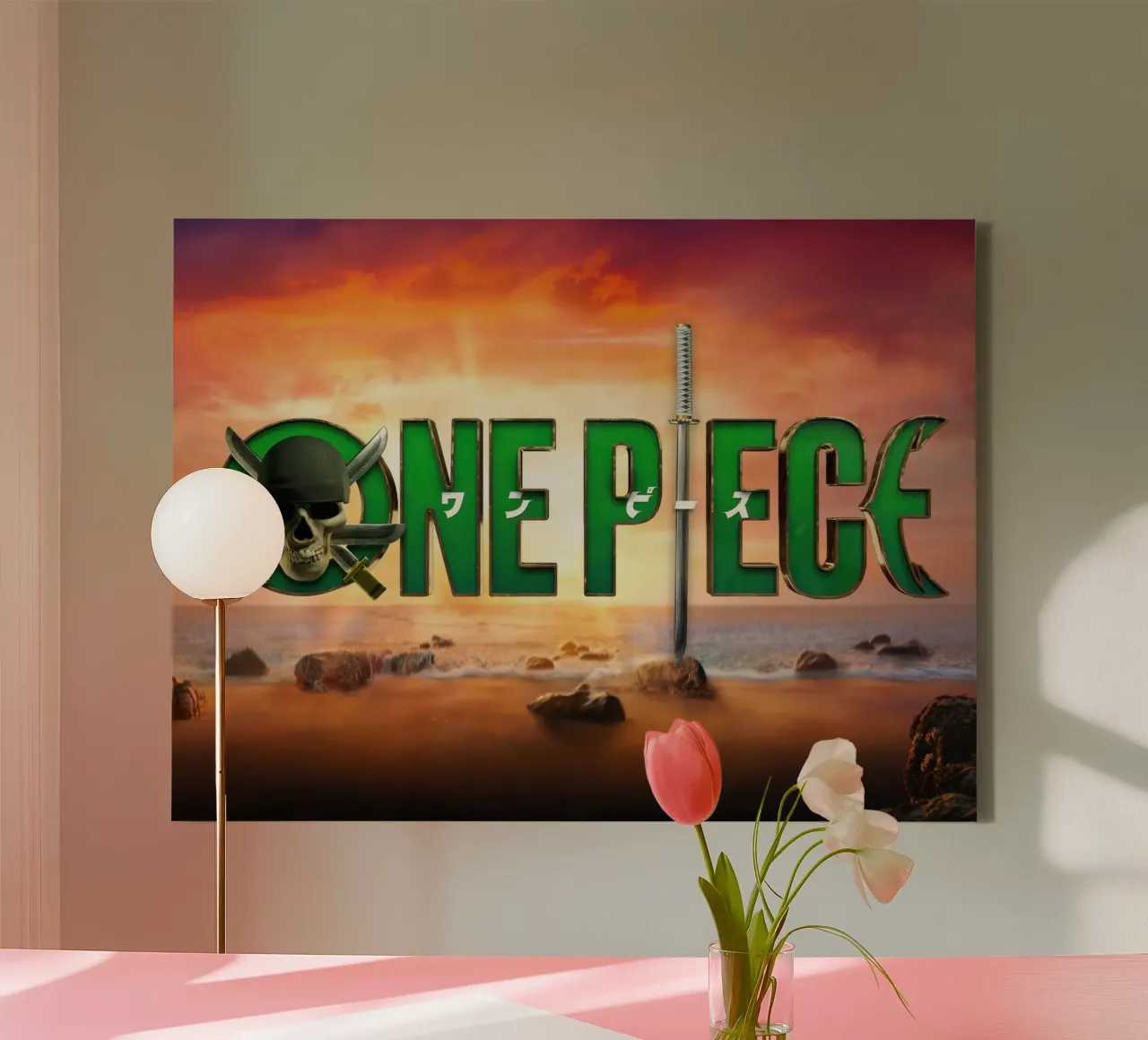 One piece logo tela con Cornice a cassetta da Musadad Shop