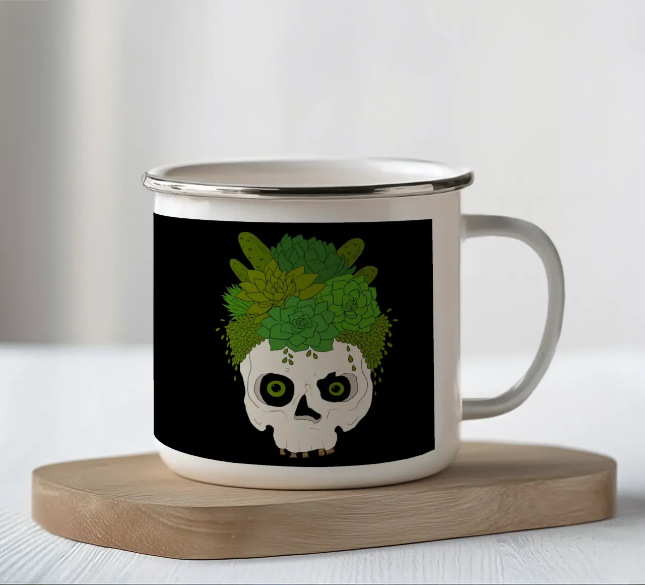 Succulent lady tazza in smalto da TijanaArtStudio88