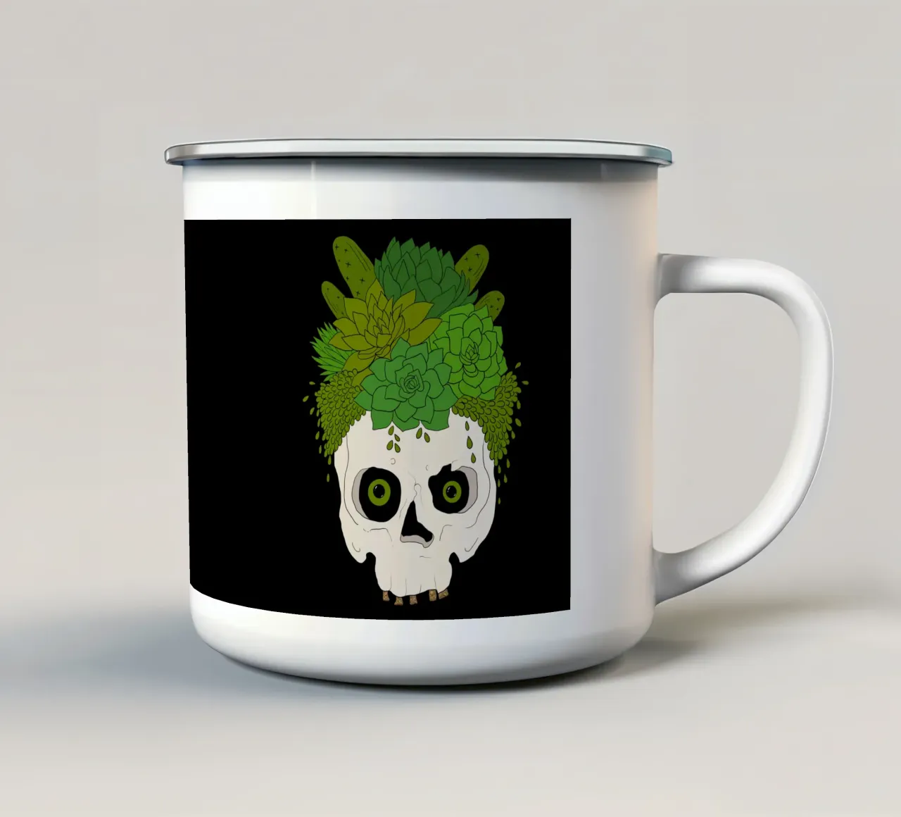 Succulent lady tazza in smalto da TijanaArtStudio88