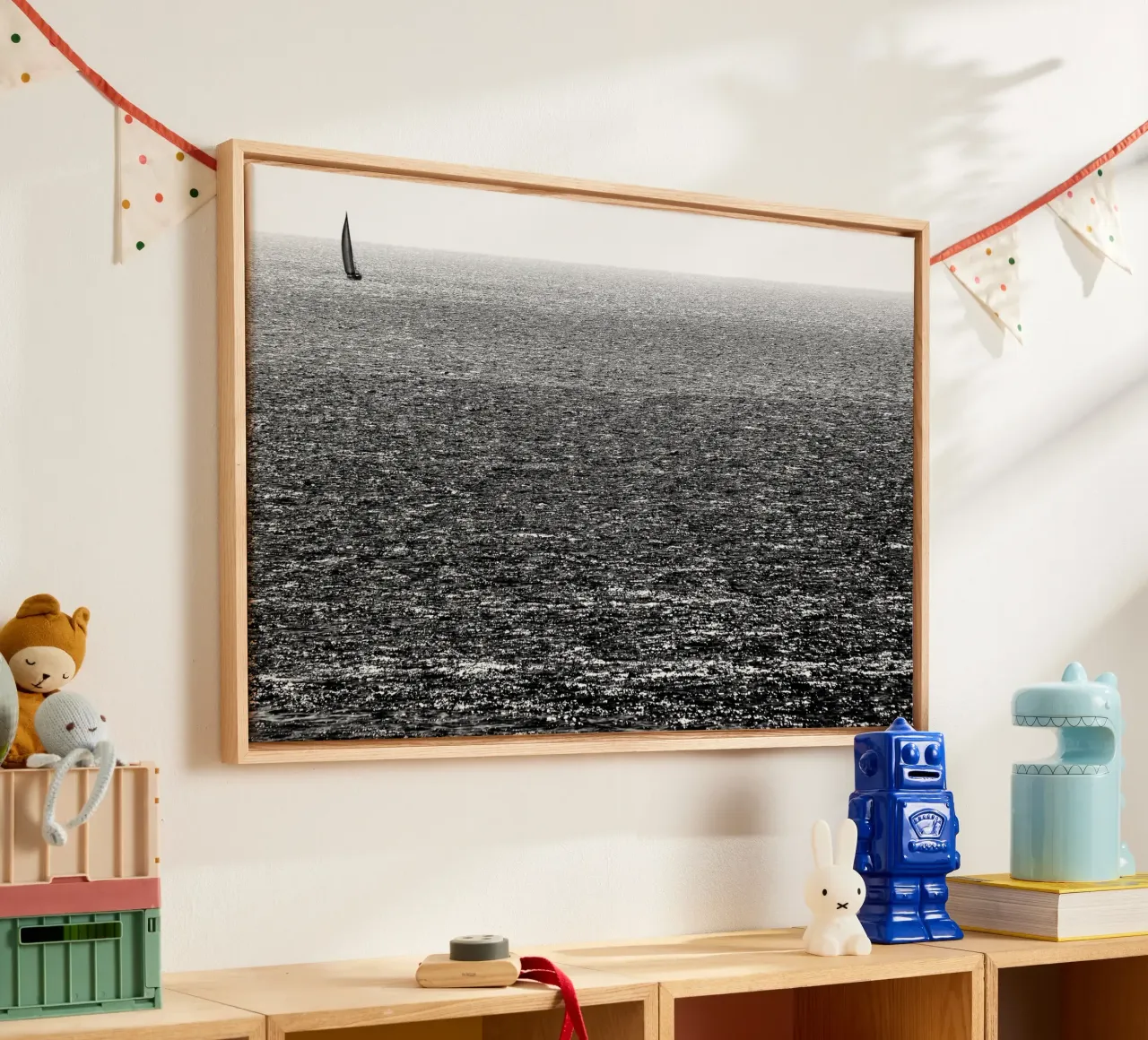 Untitled canvas with Floater frame by Tal Paz-Fridman
