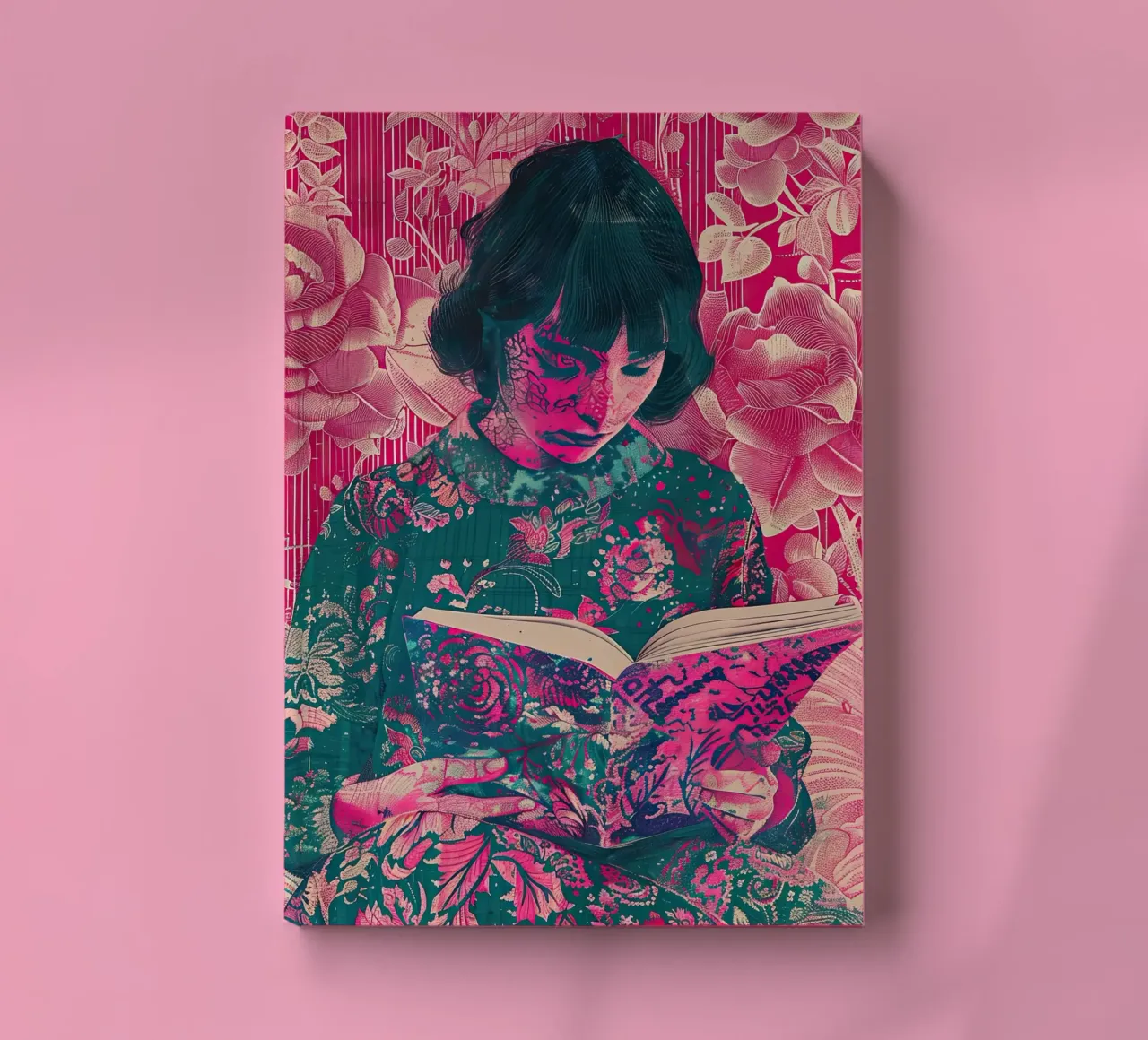 She Reads in Silence notebook by Rustic Grace Studio 02