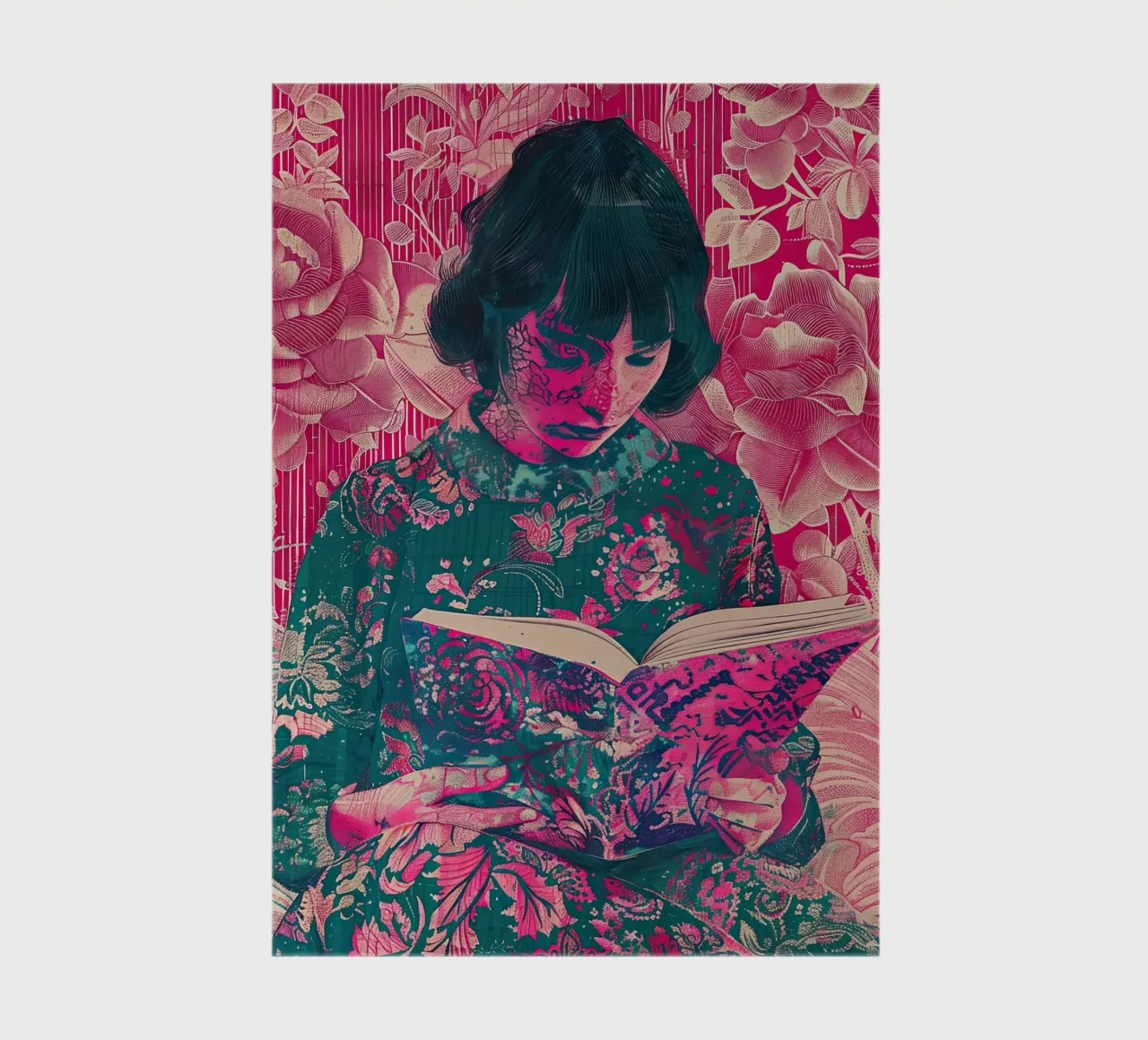She Reads in Silence notebook by Rustic Grace Studio 02
