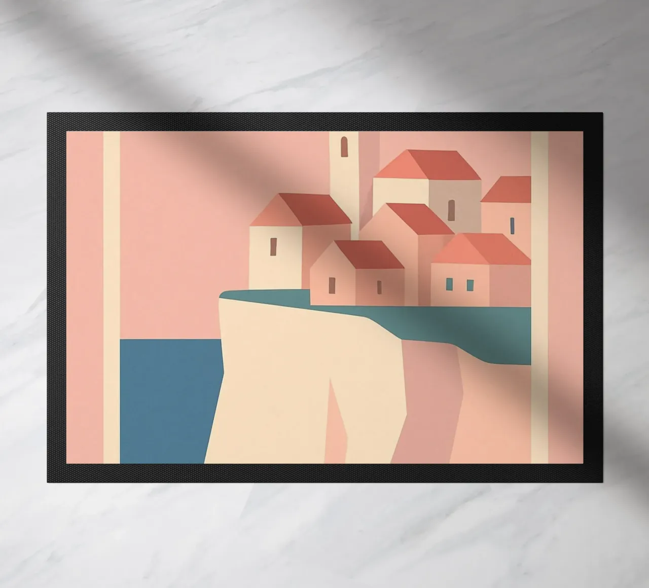 Villaggio sulla scogliera zerbino da JETLAG | affiches voyage