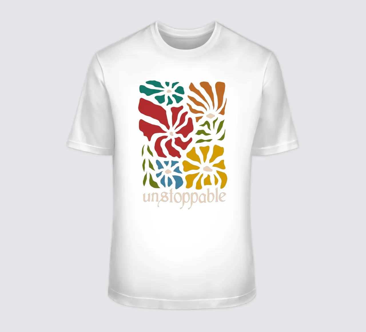 Unstoppable Autumn vibes flowers t-shirt da TijanaArtStudio88