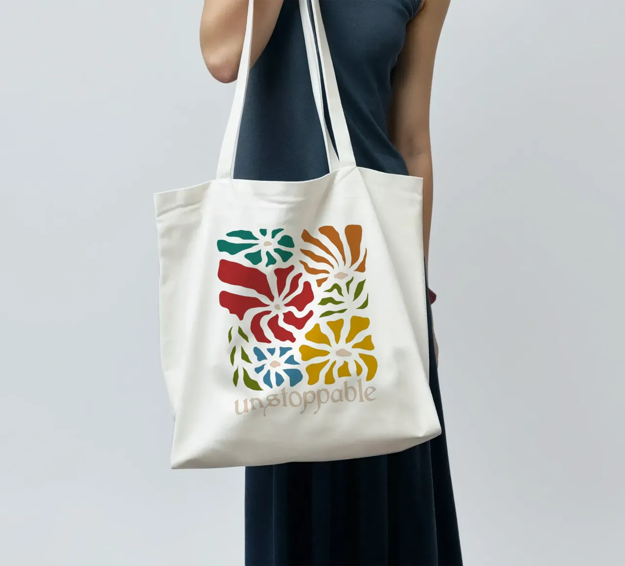 Unstoppable Autumn vibes flowers borsa in juta da TijanaArtStudio88
