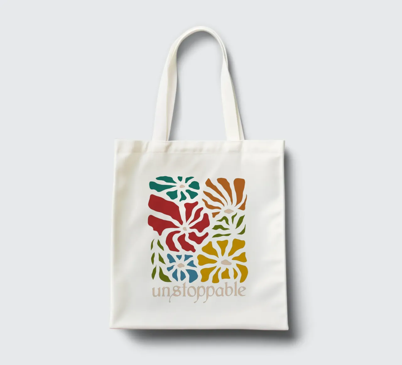 Unstoppable Autumn vibes flowers borsa in juta da TijanaArtStudio88
