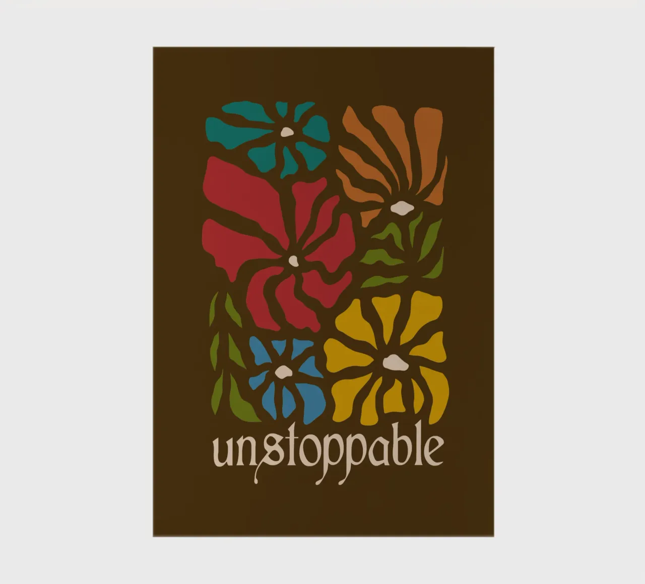 Unstoppable Autumn vibes flowers notebook by TijanaArtStudio88