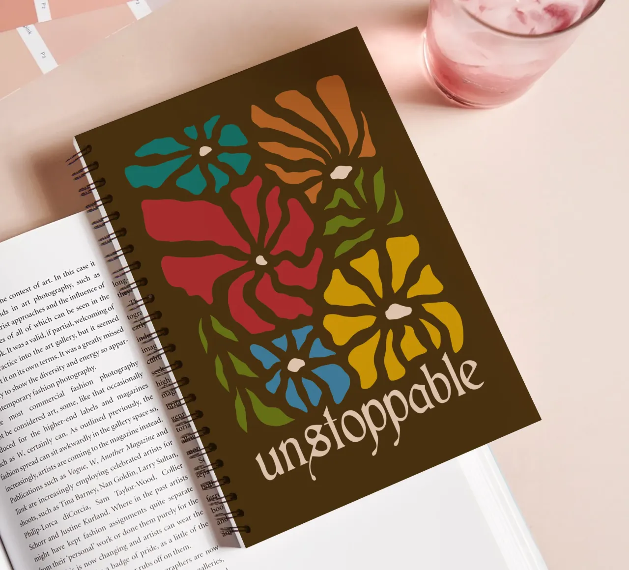 Unstoppable Autumn vibes flowers diario ad anelli da TijanaArtStudio88