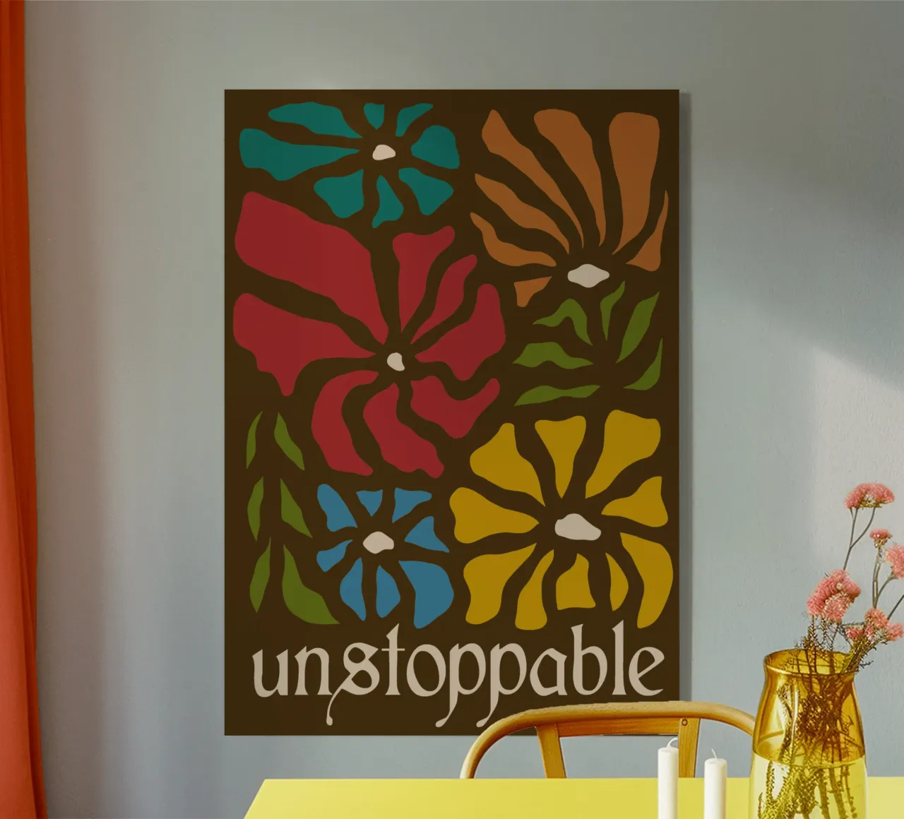 Unstoppable Autumn vibes flowers plexiglass da TijanaArtStudio88
