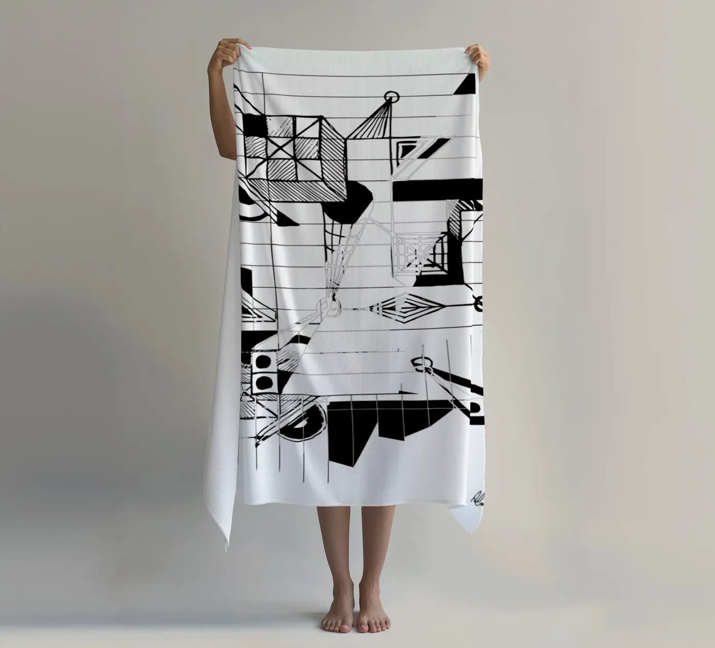 BW2 strandhanddoek van Andreas Jarner