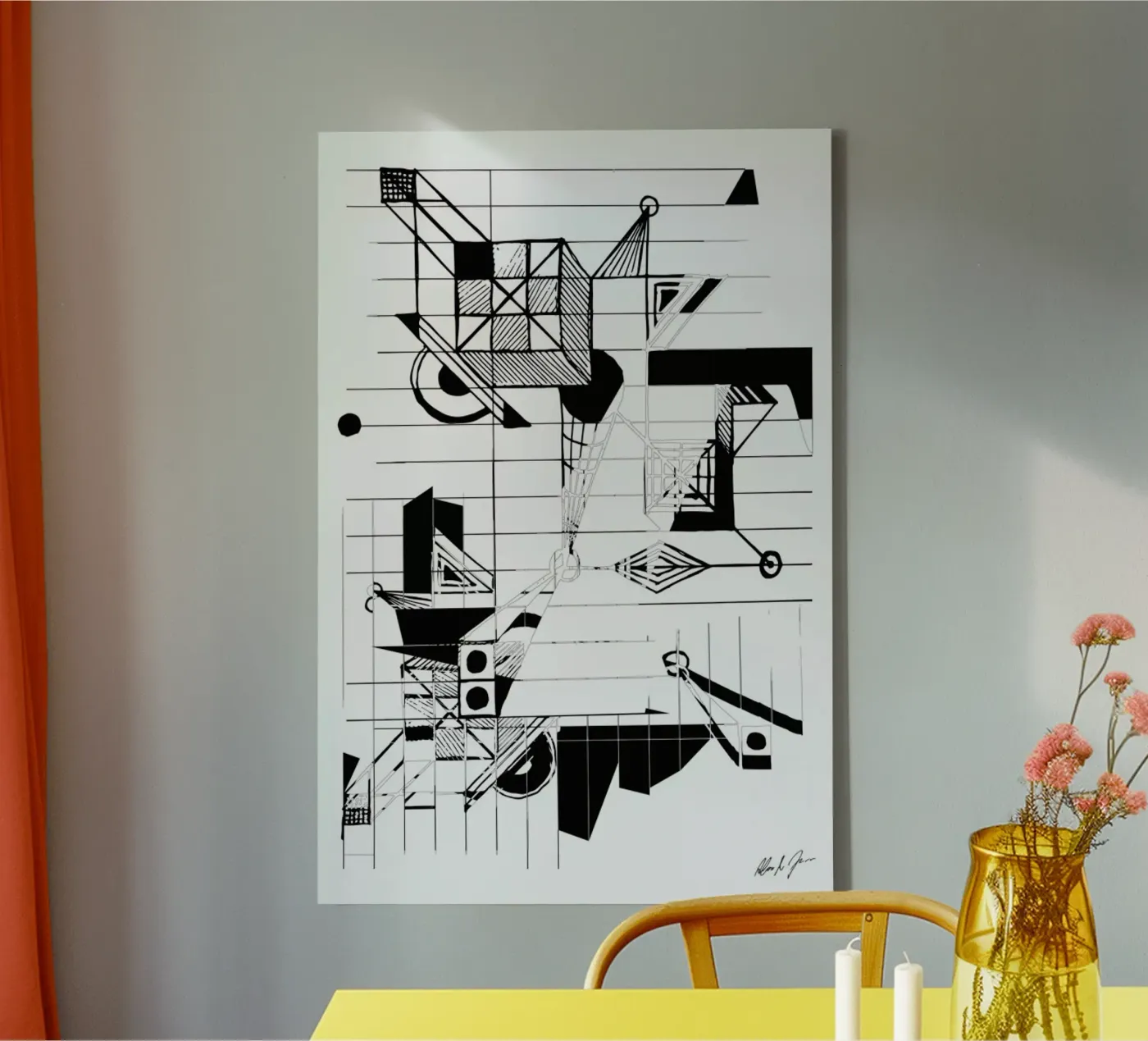BW2 canvas van Andreas Jarner