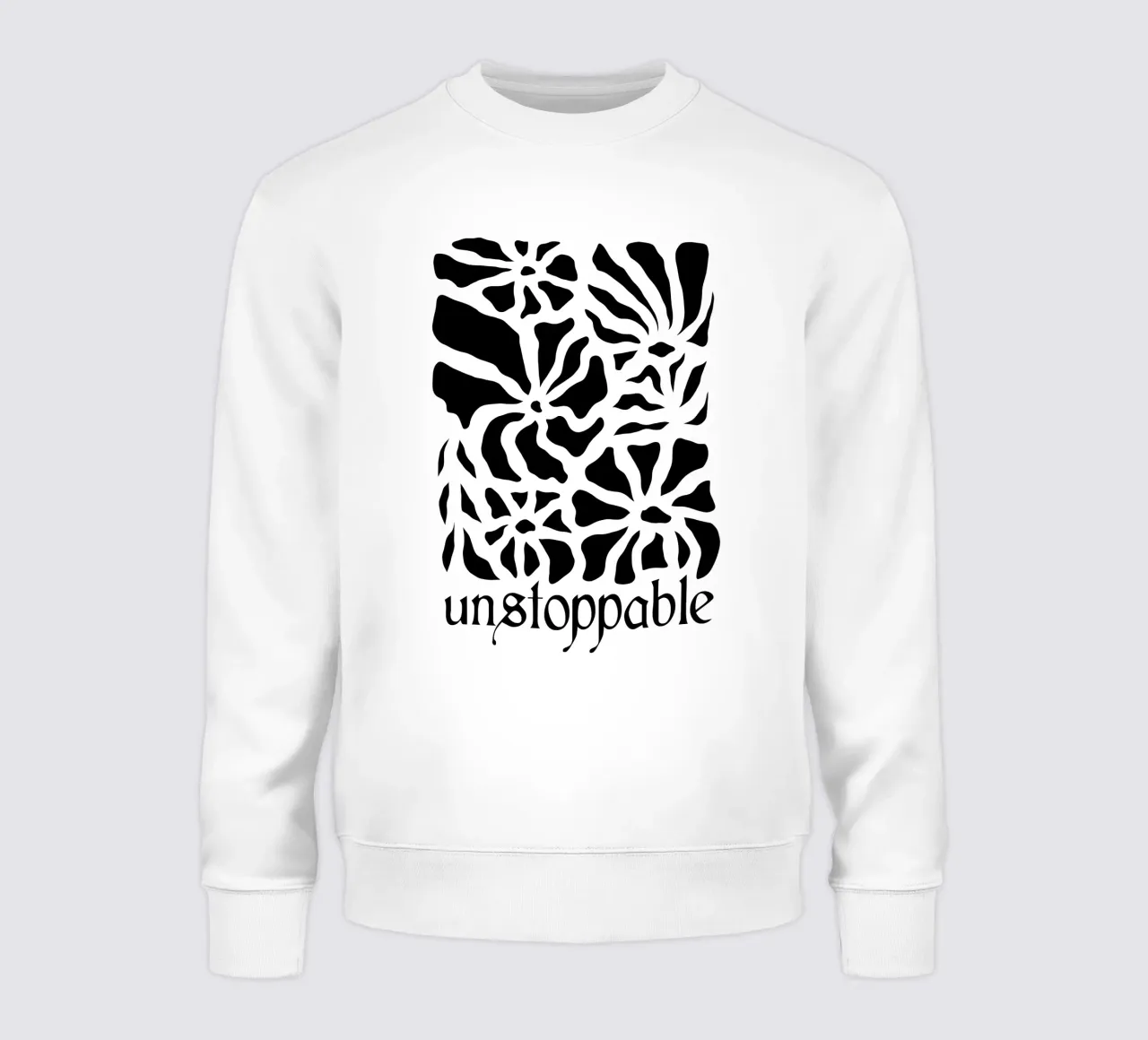 Unstoppable Black version felpa da TijanaArtStudio88