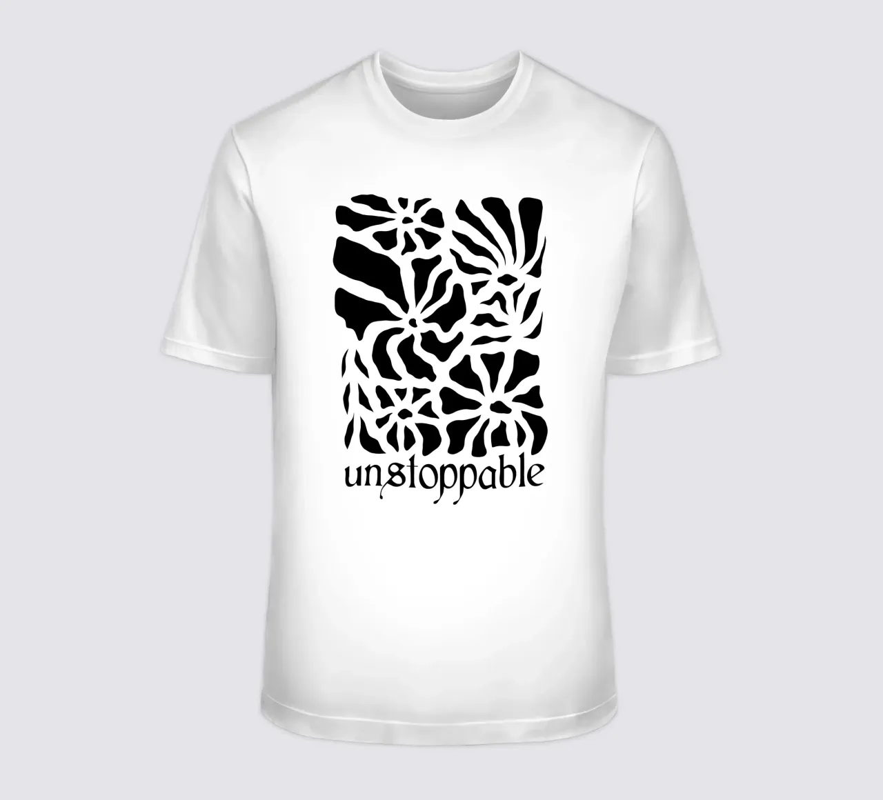 Unstoppable Black version t-shirt da TijanaArtStudio88