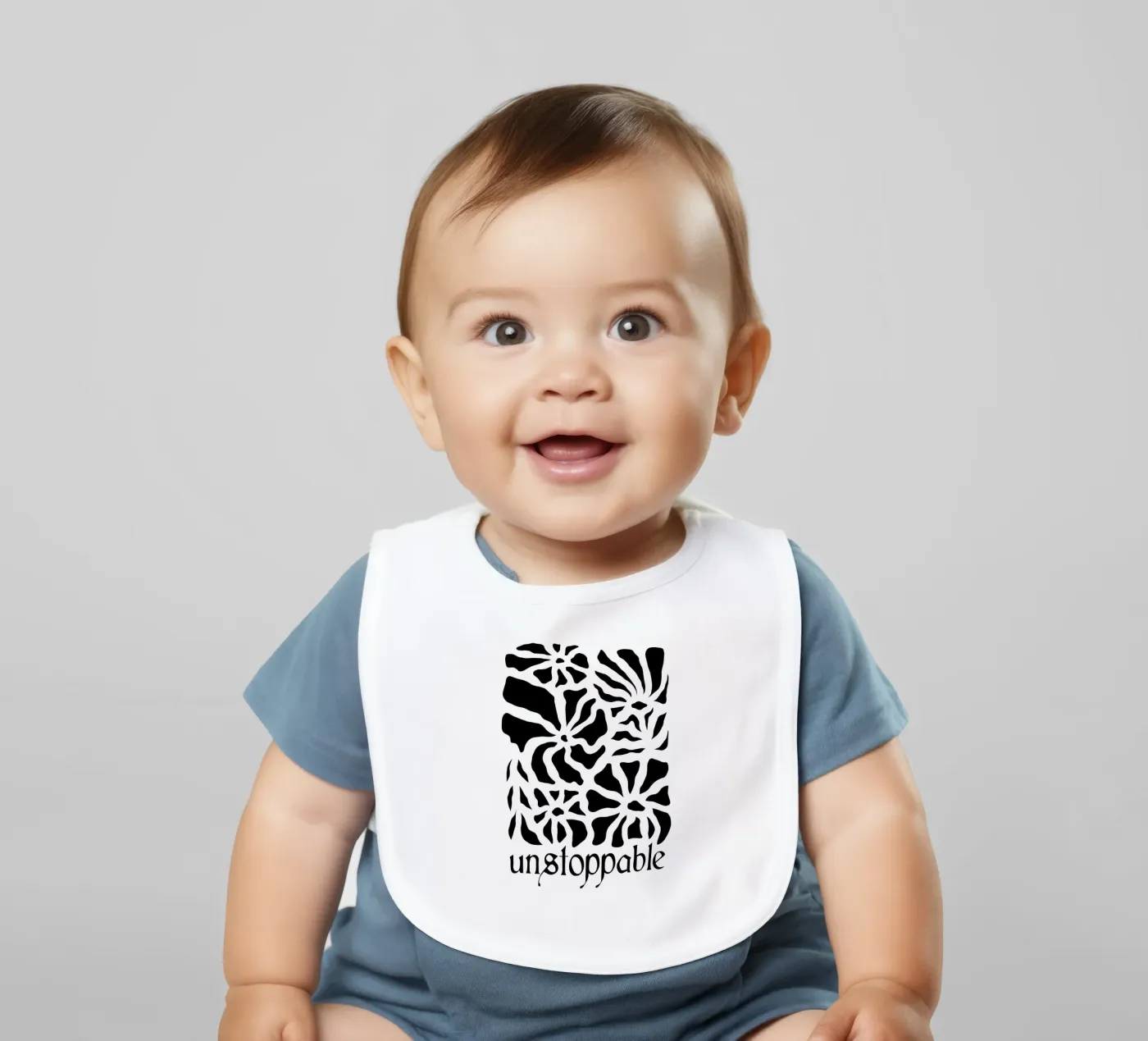 Unstoppable Black version bavaglino da TijanaArtStudio88