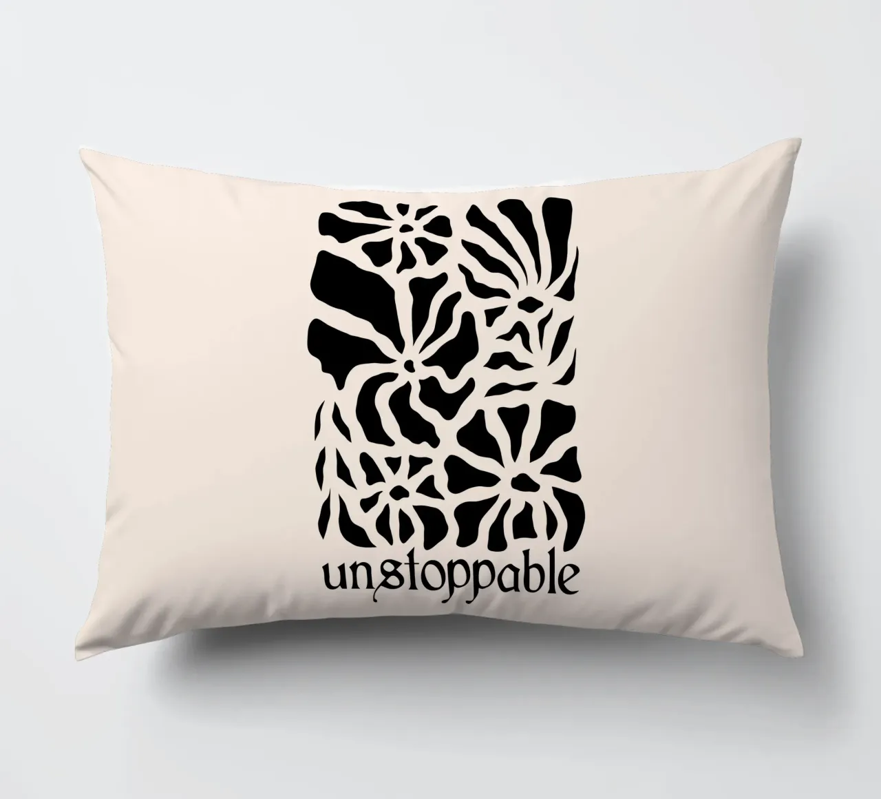 Unstoppable Black version cuscino da TijanaArtStudio88