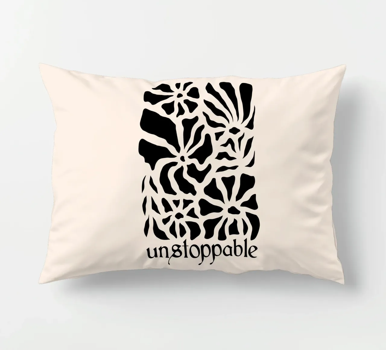 Unstoppable Black version cuscino da TijanaArtStudio88