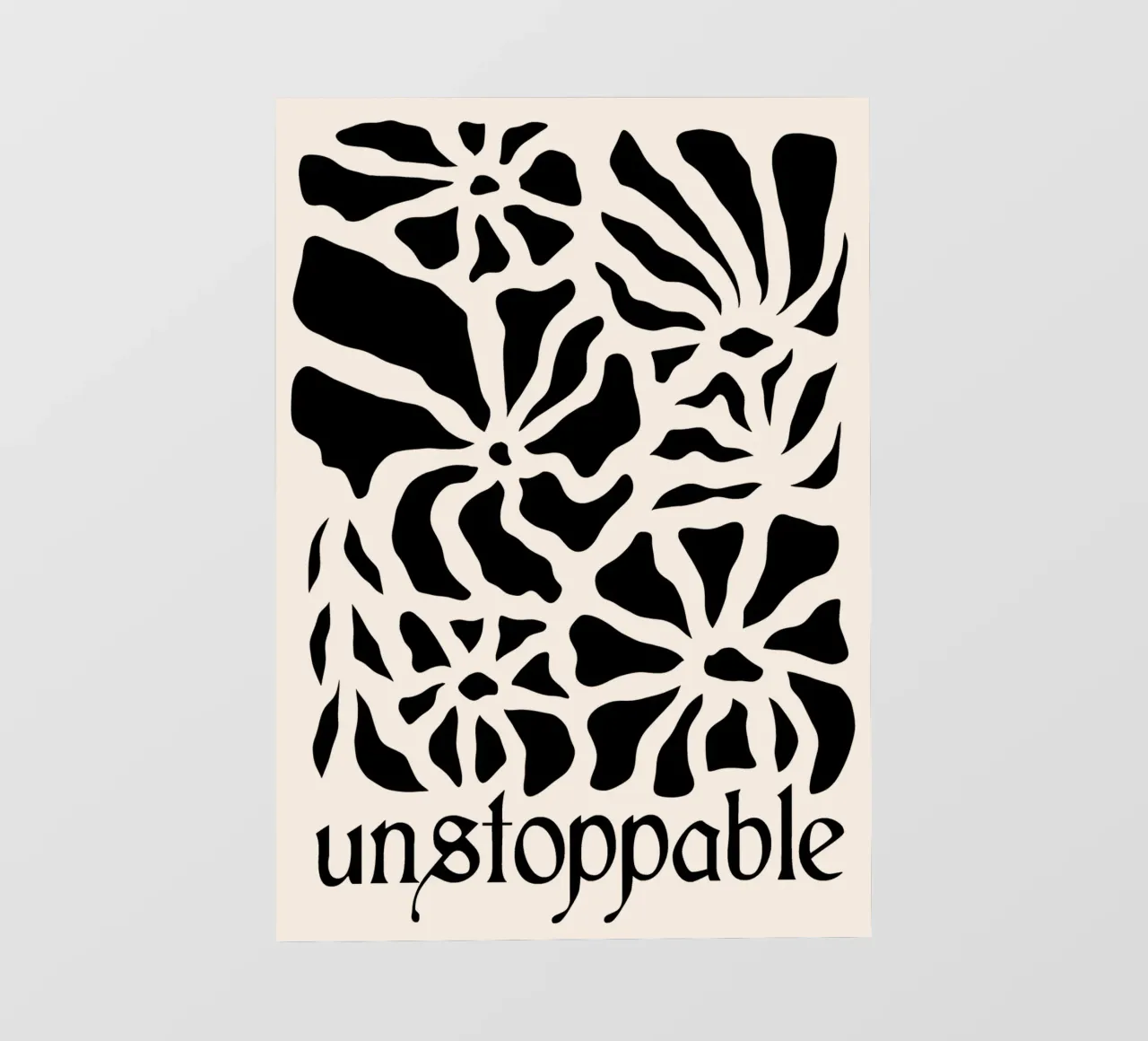 Unstoppable Black version telo in pvc da TijanaArtStudio88