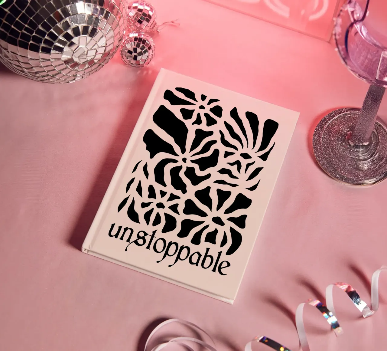 Unstoppable Black version notebook by TijanaArtStudio88