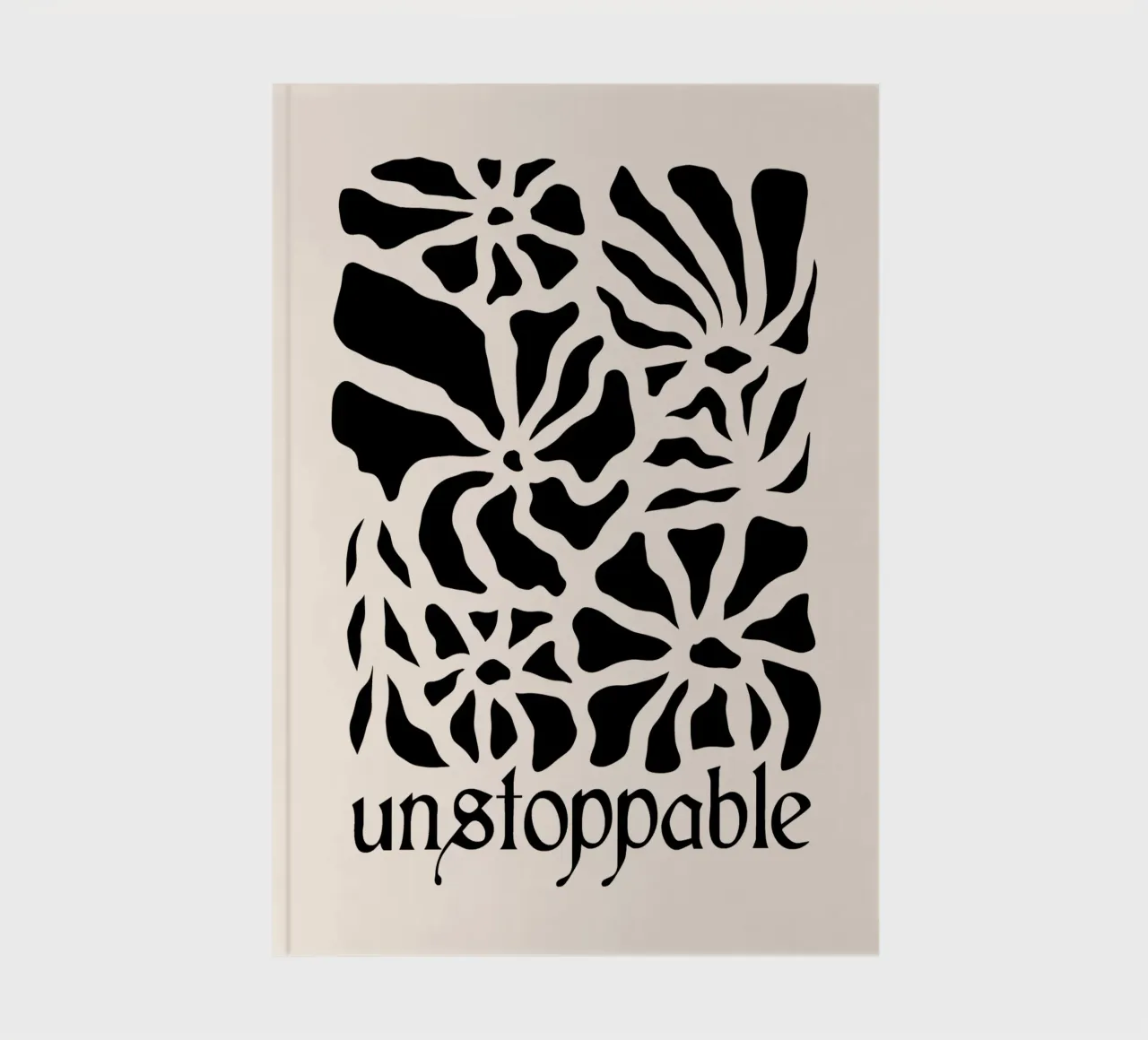 Unstoppable Black version notebook by TijanaArtStudio88