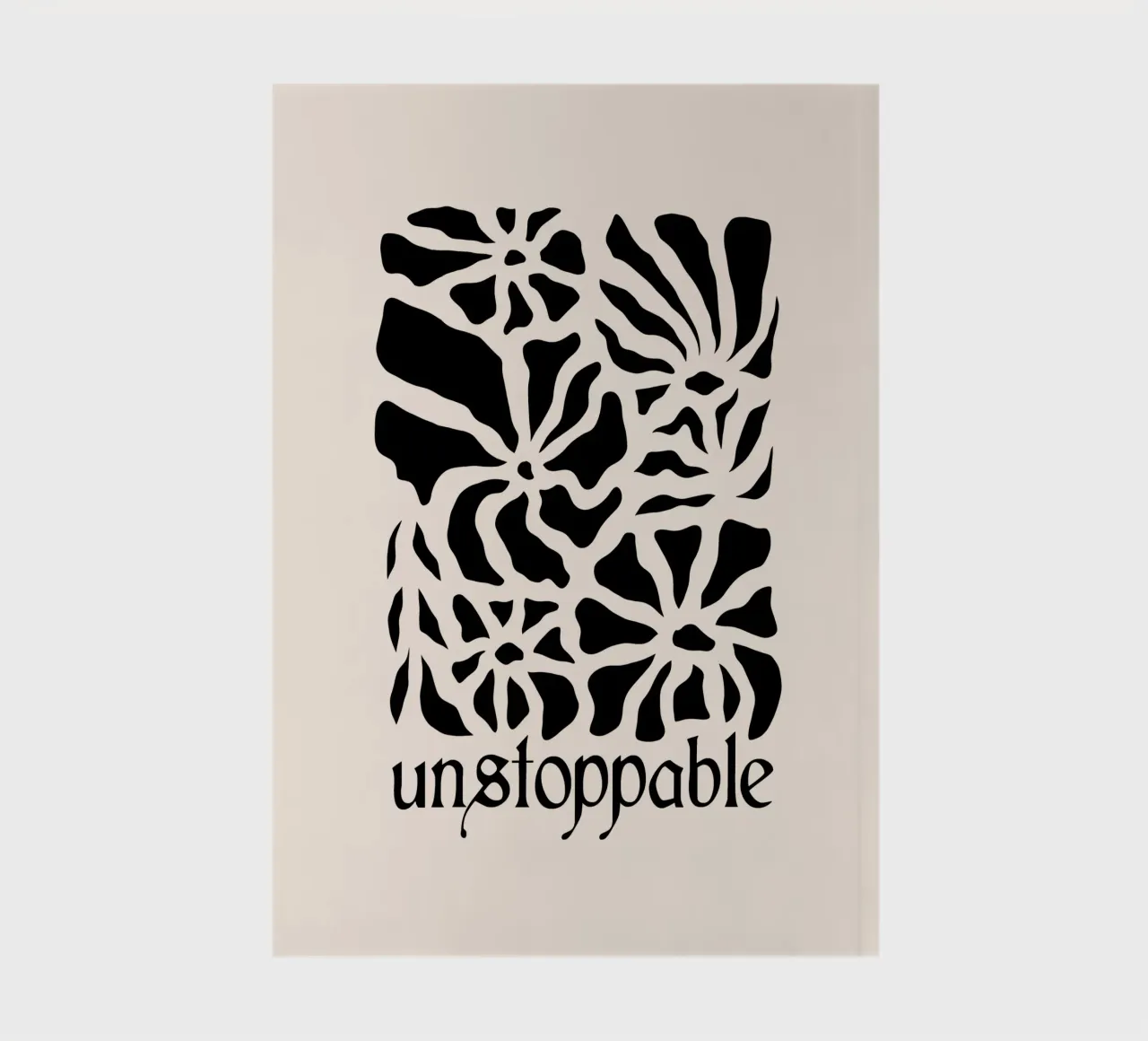 Unstoppable Black version notebook by TijanaArtStudio88