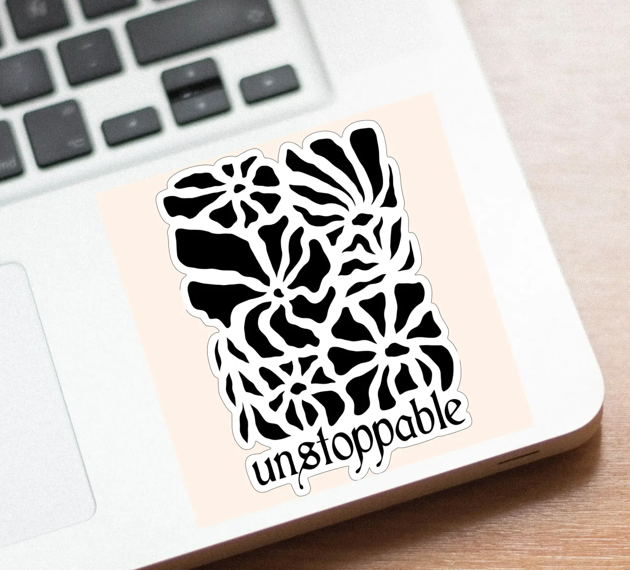 Unstoppable Black version adesivo da TijanaArtStudio88